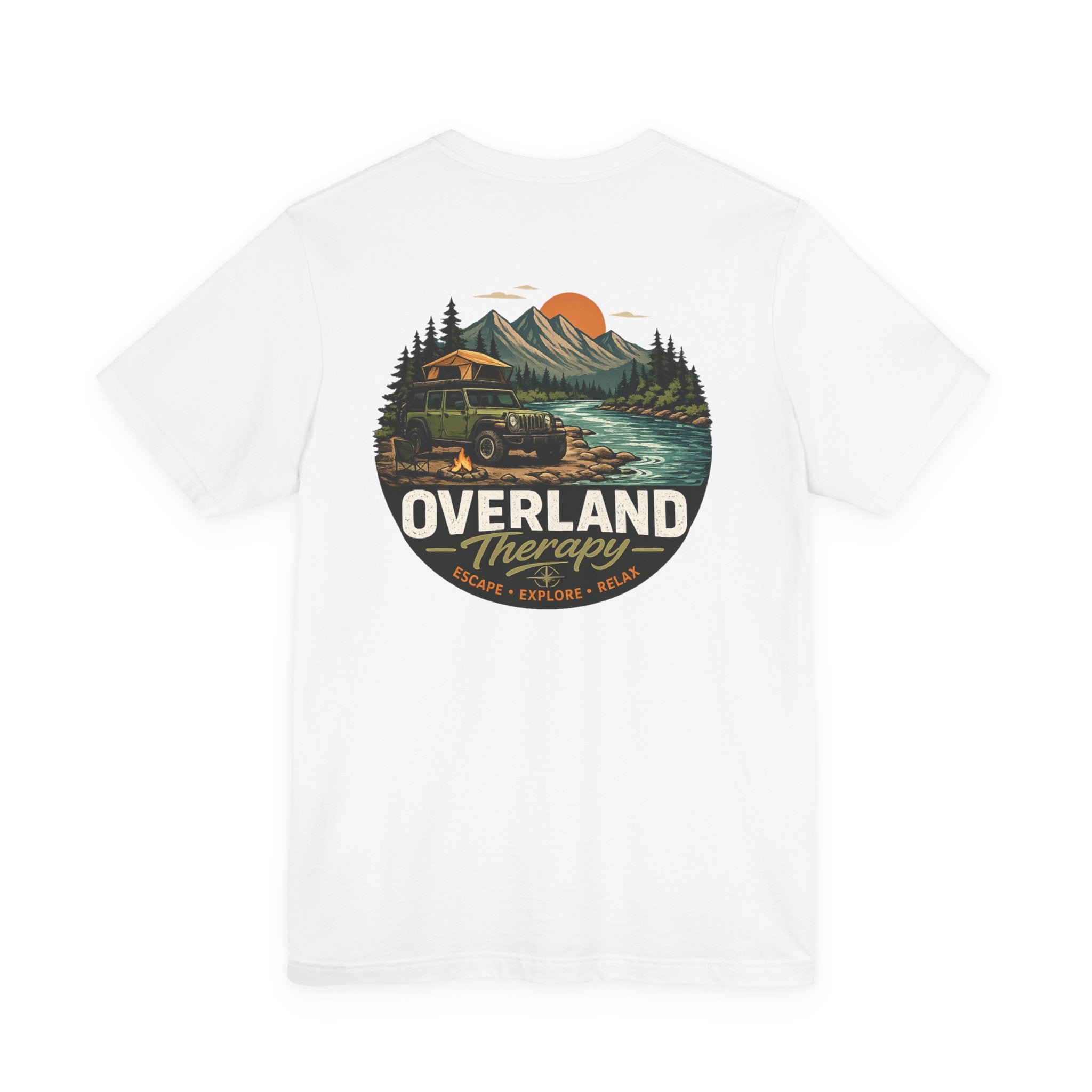 Overland Therapy Adventure T-Shirt — Camping & Off-Road Explorer Tee