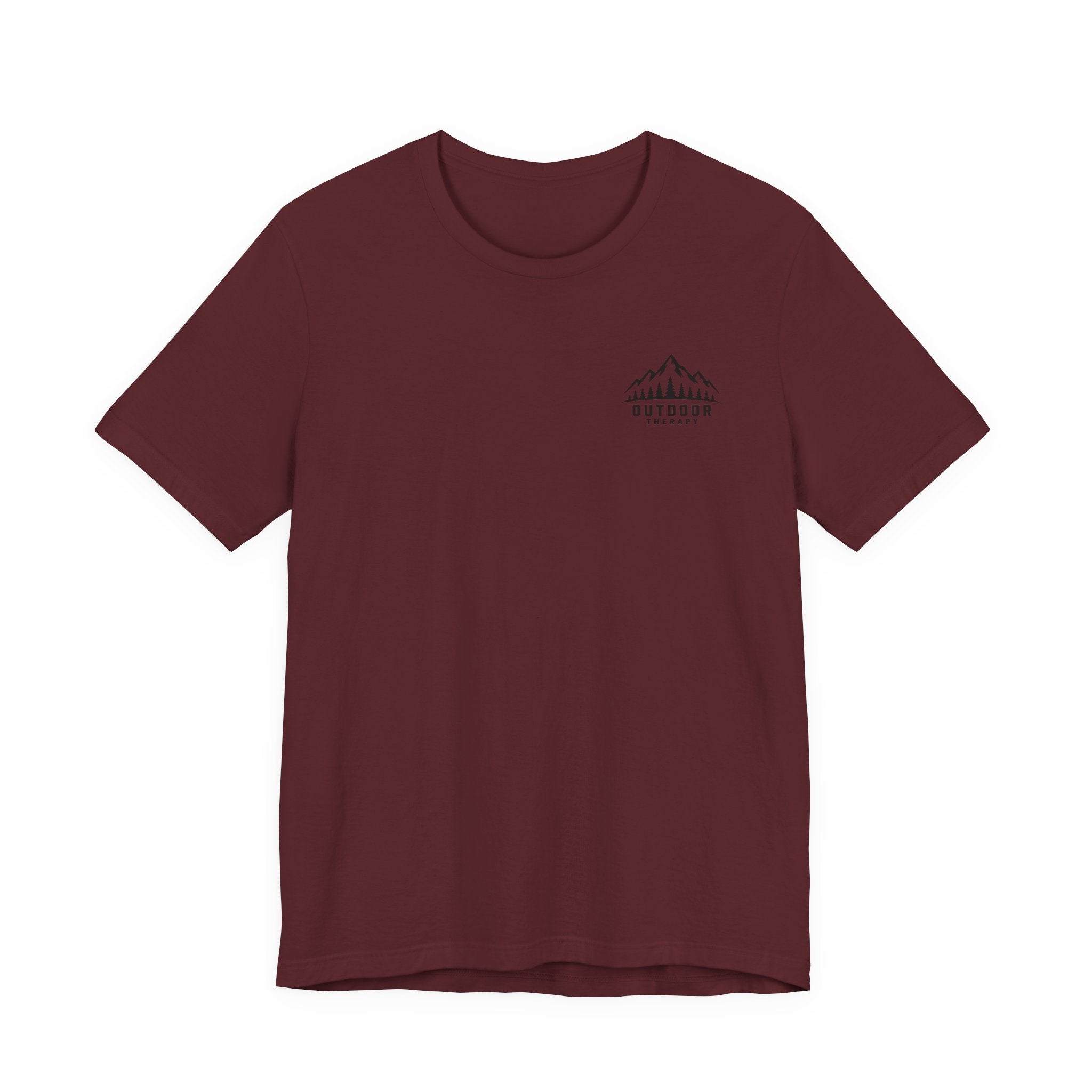 Outdoor Therapy Camping T‑Shirt — Mountain Campfire Graphic Tee