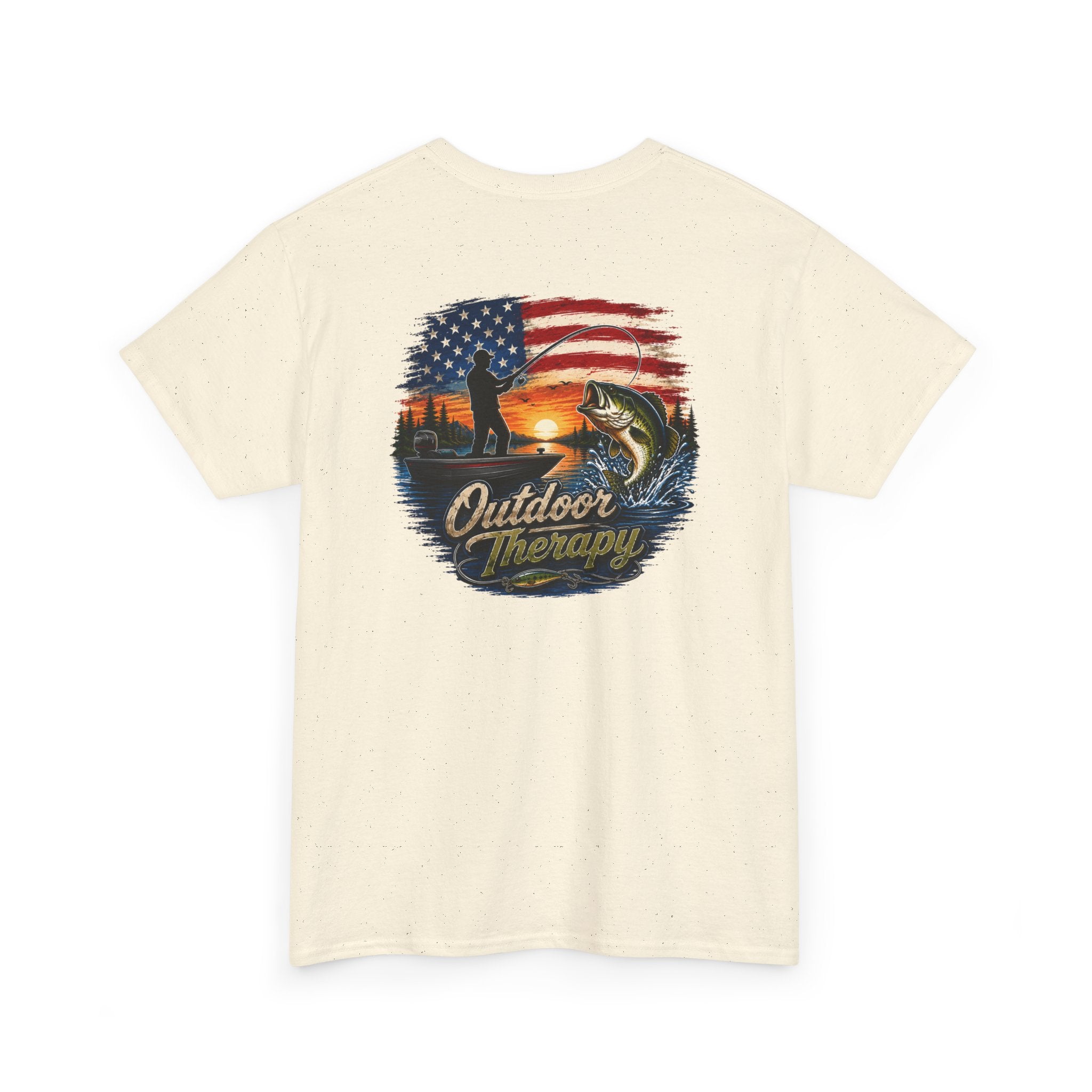 American Flag Fishing Tee