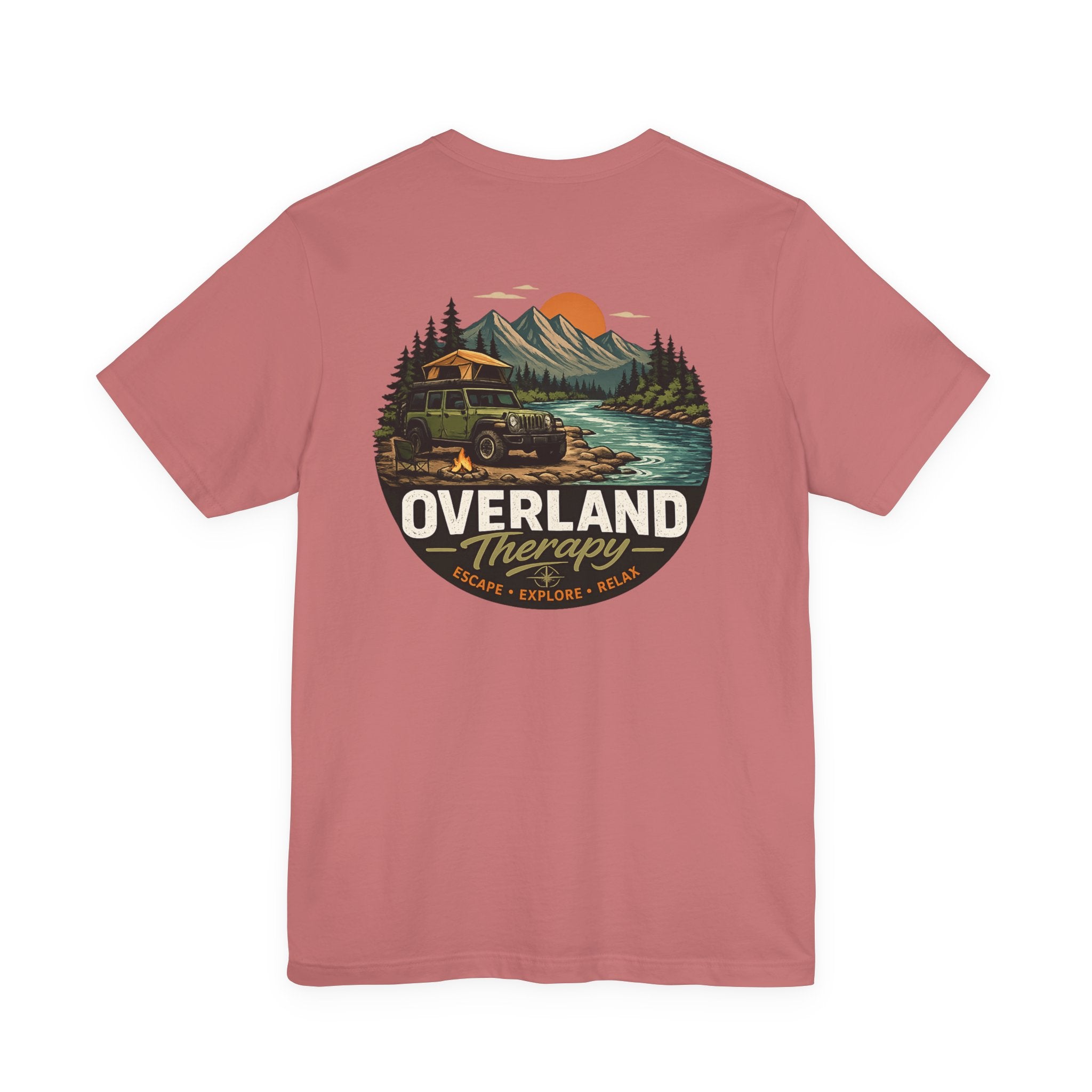 Overland Therapy Adventure T-Shirt — Camping & Off-Road Explorer Tee