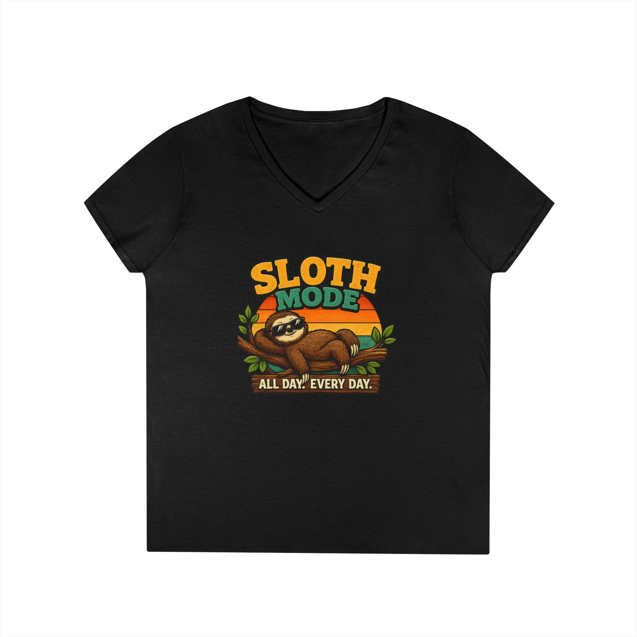 Sloth Mode V-Neck T-Shirt