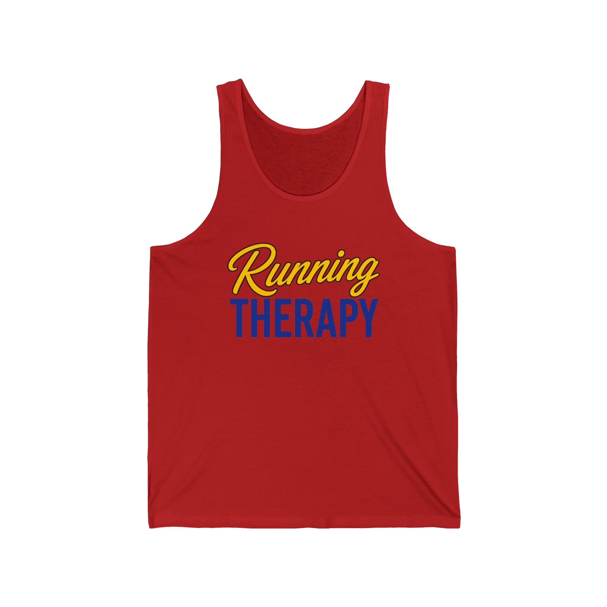 Running Therapy Tank Top – Motivational Running Tee for Runners