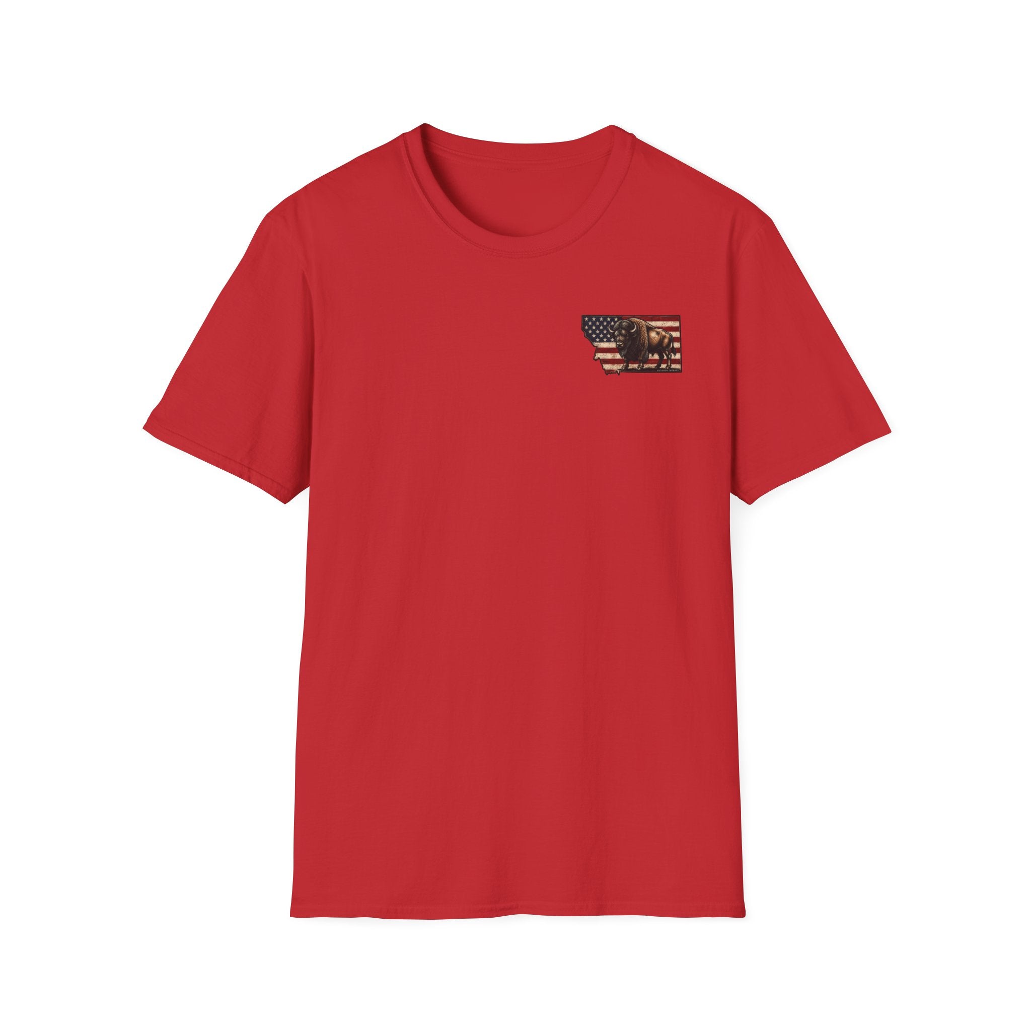 American Flag & Bison T-Shirt