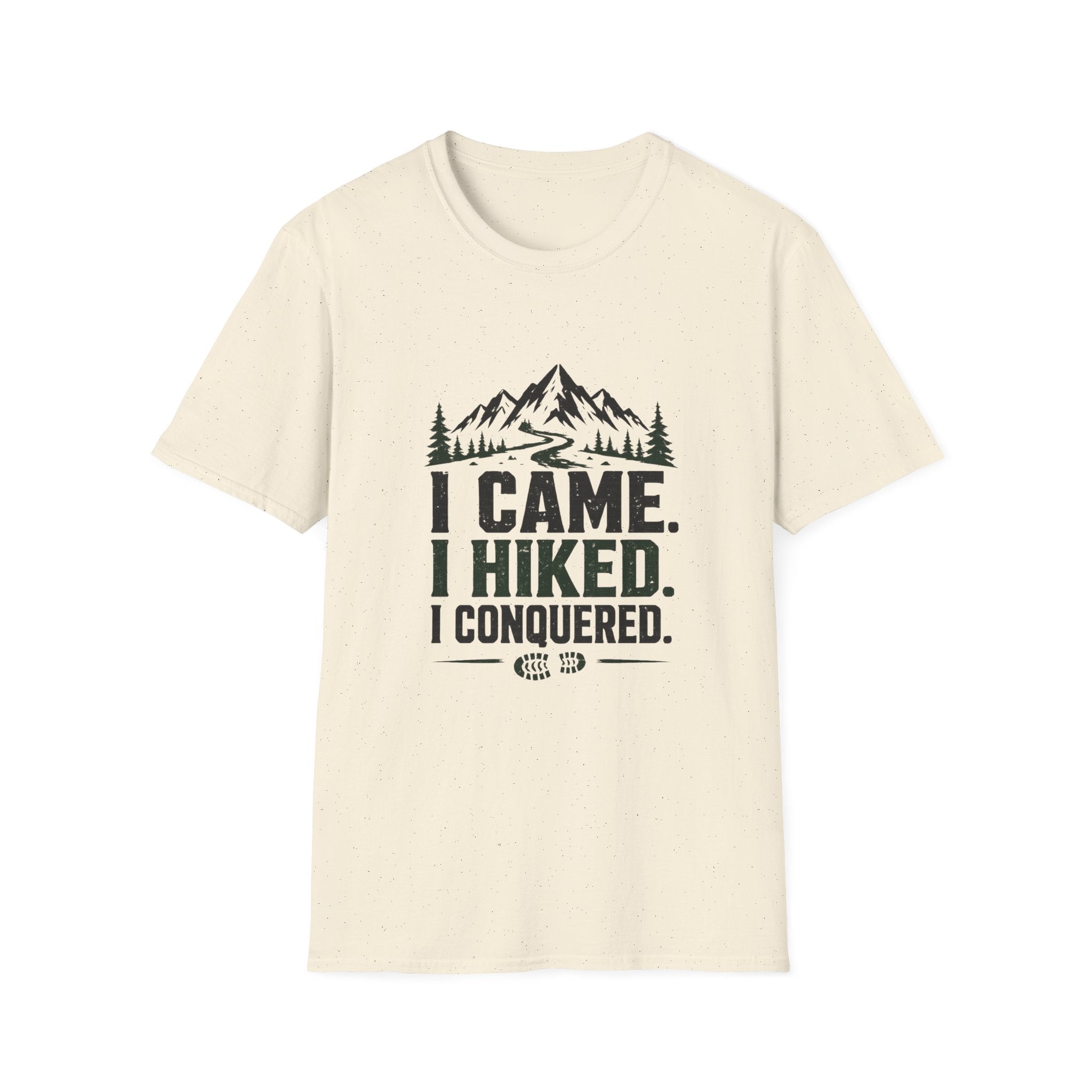 Hiking T-Shirt — I Came. I Hiked. I Conquered. Mountain Trail Tee
