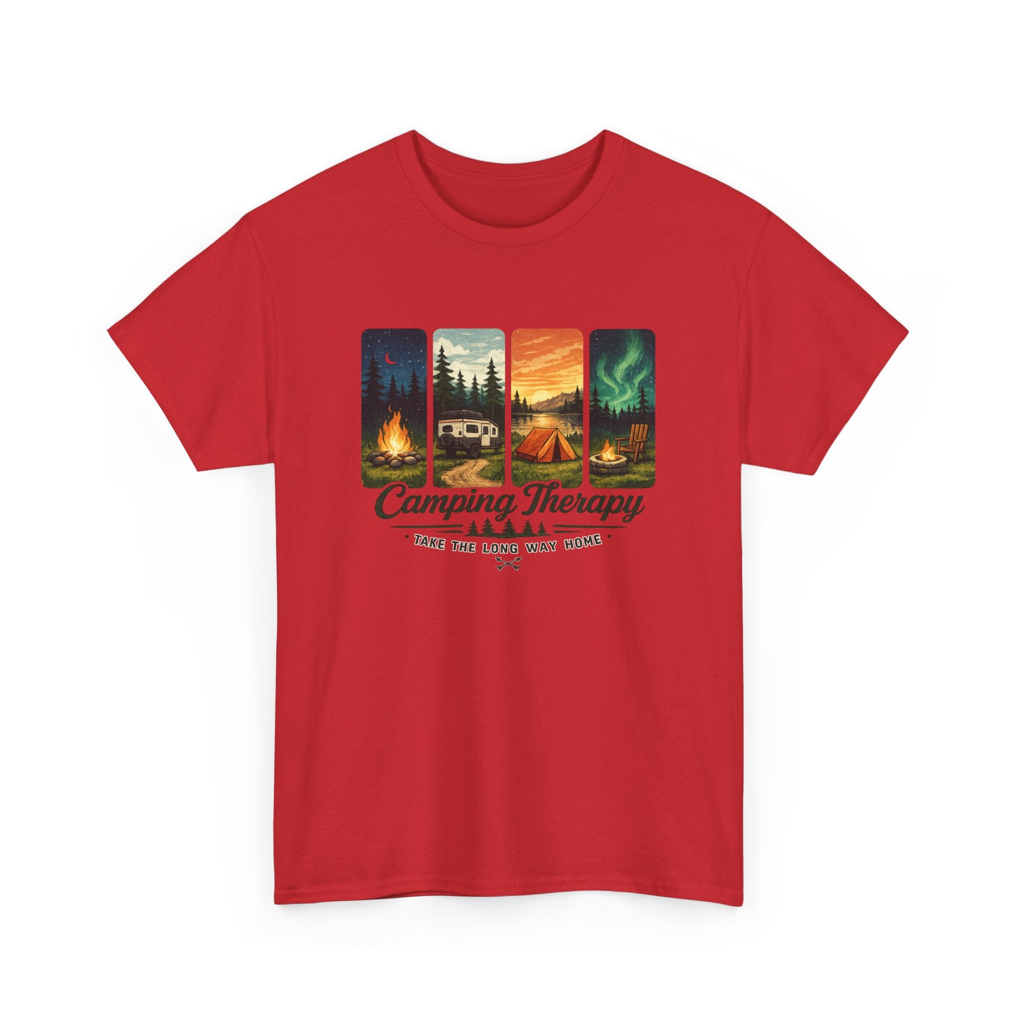 Camping Take the Long Way Home Tee