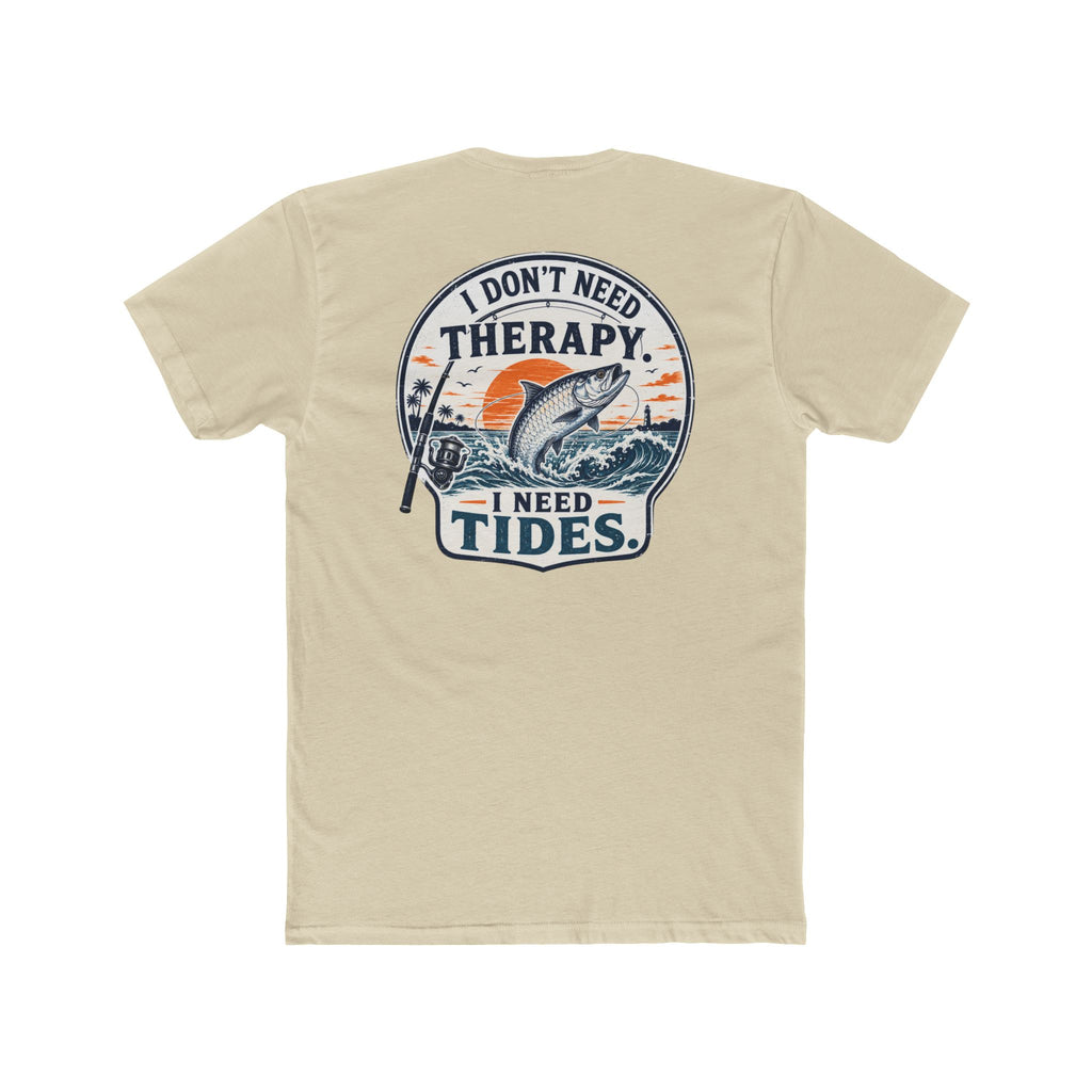 "I Don't Need Therapy, I Need Tides" Fishing T‑Shirt