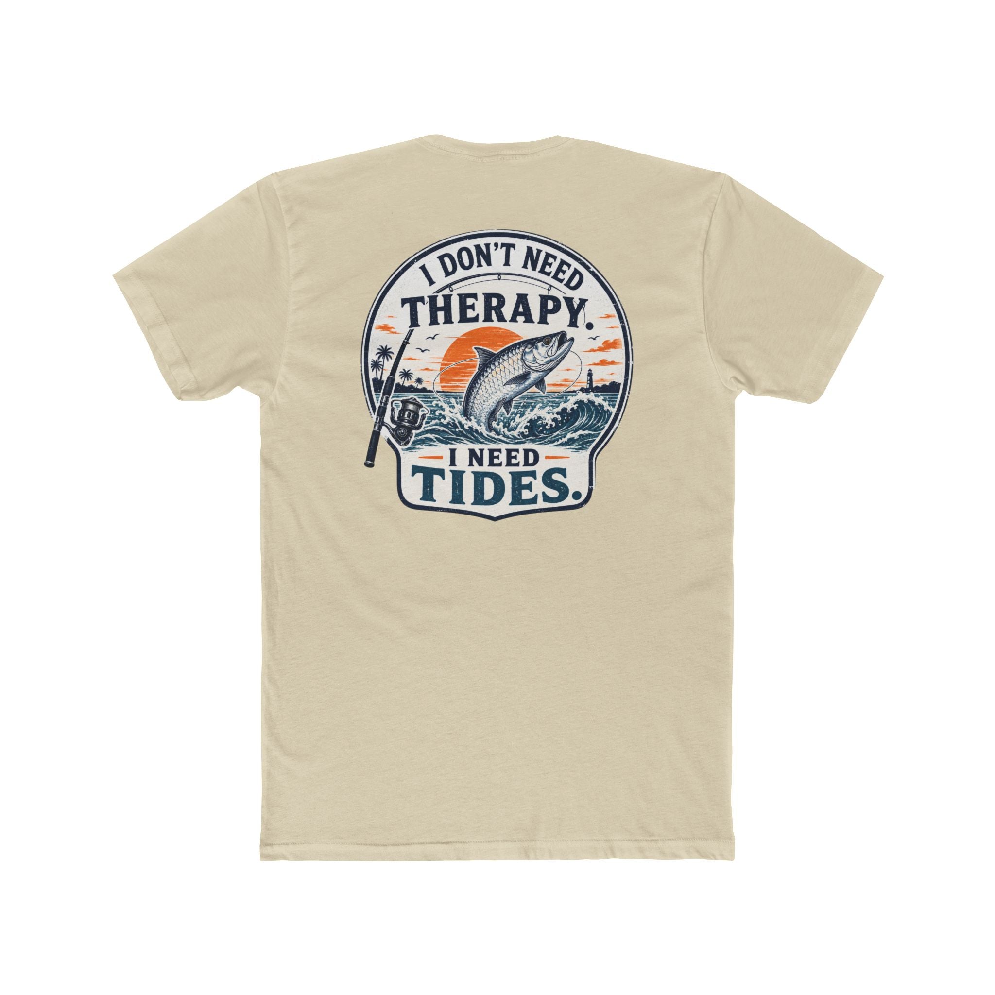 "I Don't Need Therapy, I Need Tides" Fishing T‑Shirt