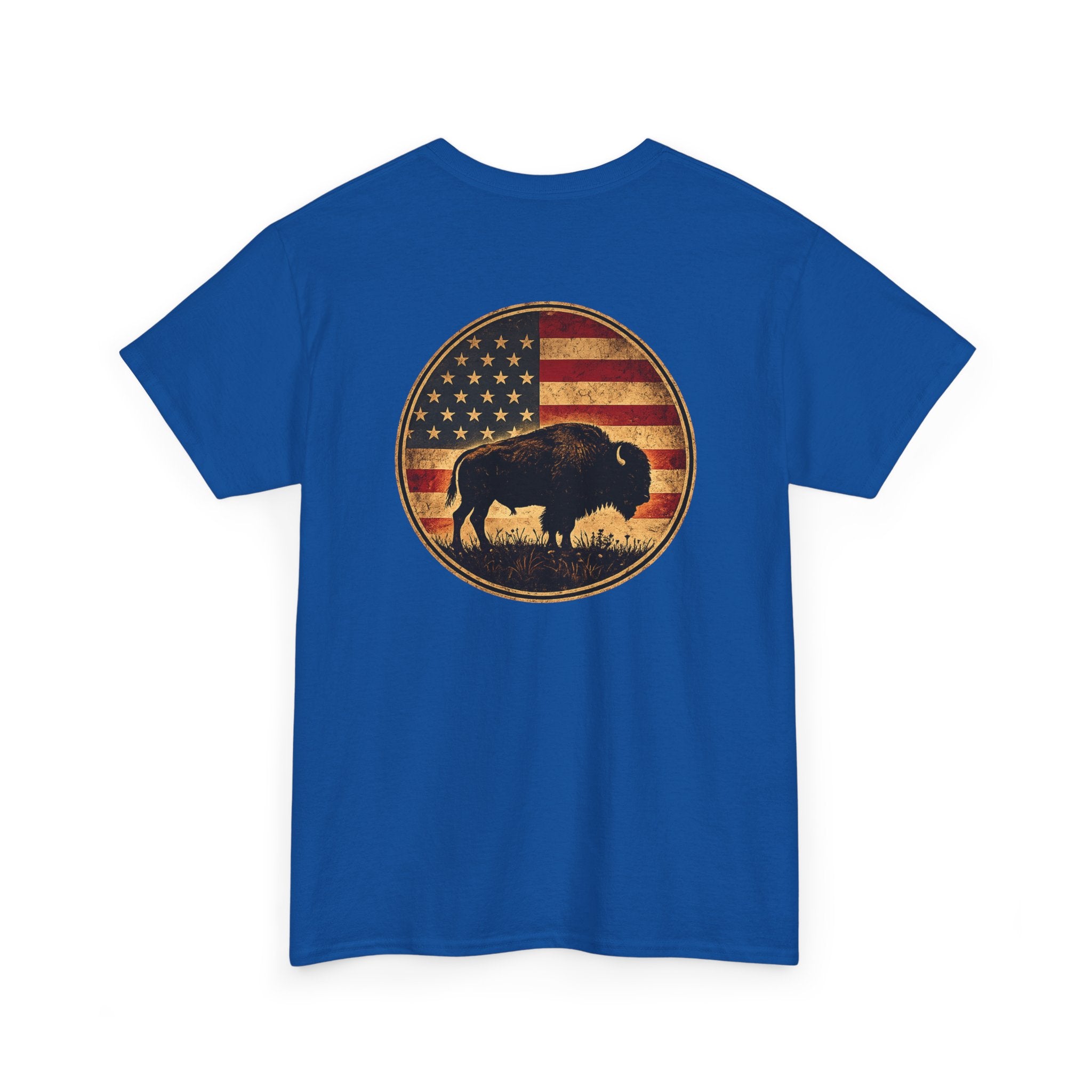 Buffalo American Flag T‑Shirt
