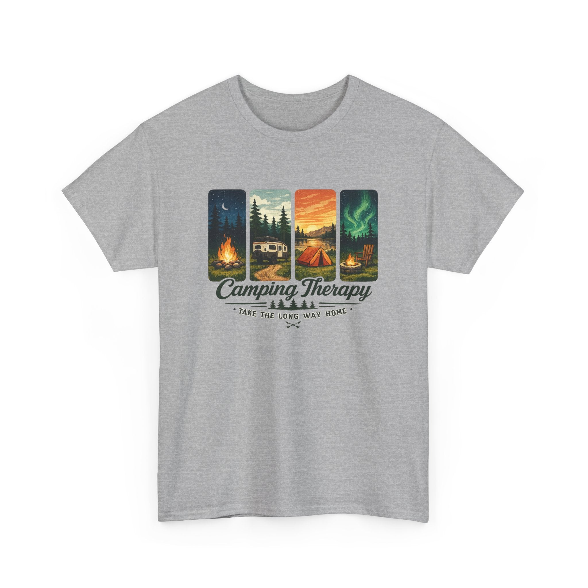 Camping Take the Long Way Home Tee
