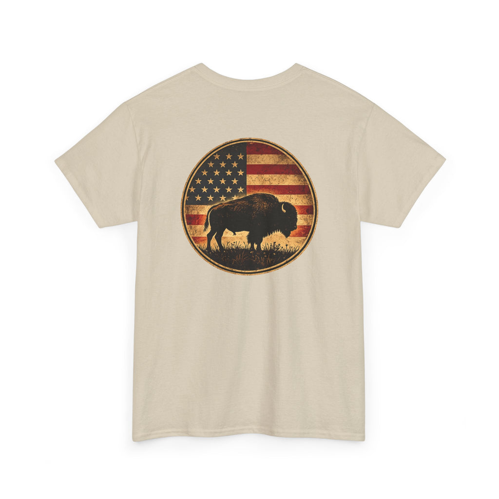 Buffalo American Flag T‑Shirt
