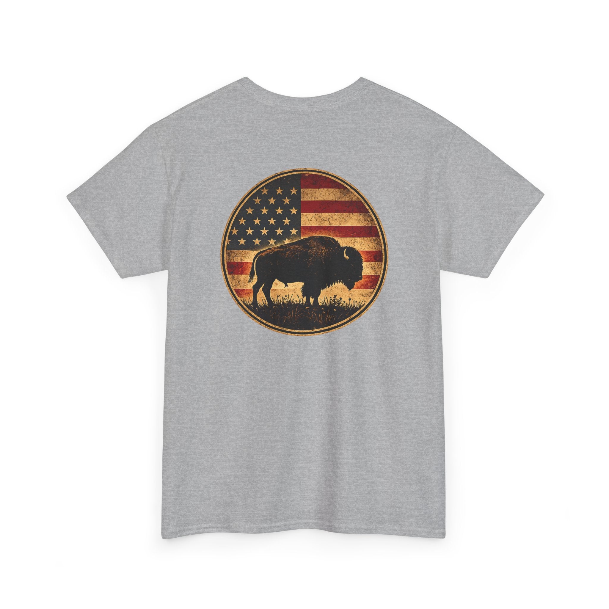 Buffalo American Flag T‑Shirt