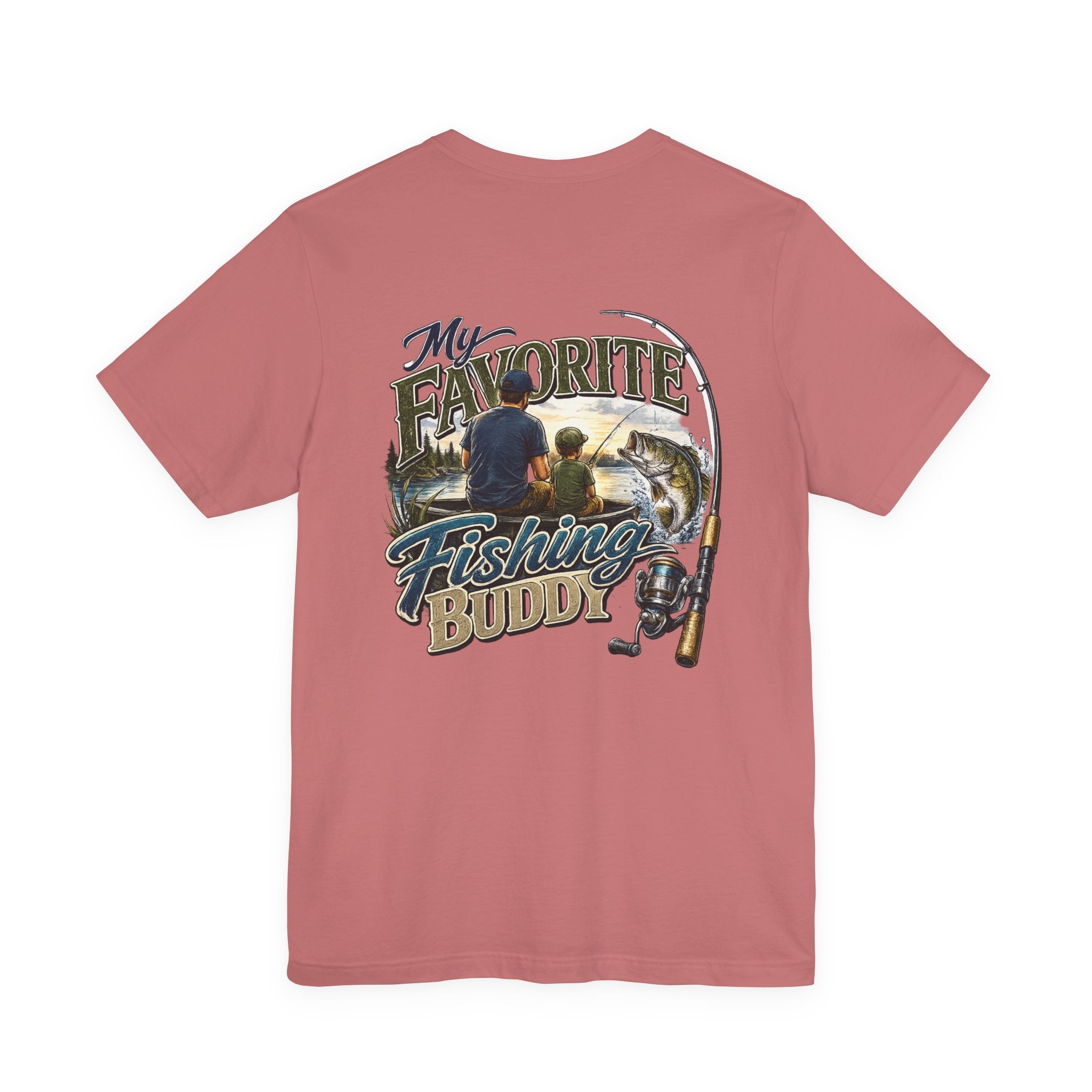 Fishing Father Son Tee — My Favorite Fishing Buddy Graphic T-Shirt