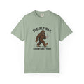 Social? Nah Sasquatch T-shirt | Adventure? Yeah Bigfoot Tee