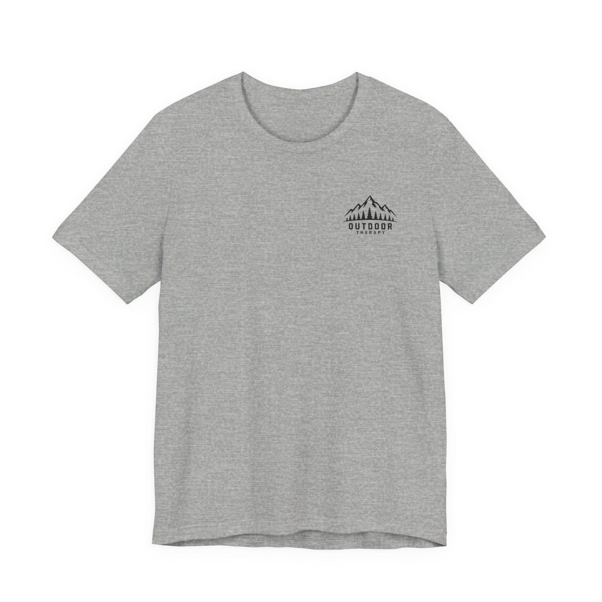 Outdoor Therapy Camping T‑Shirt — Mountain Campfire Graphic Tee