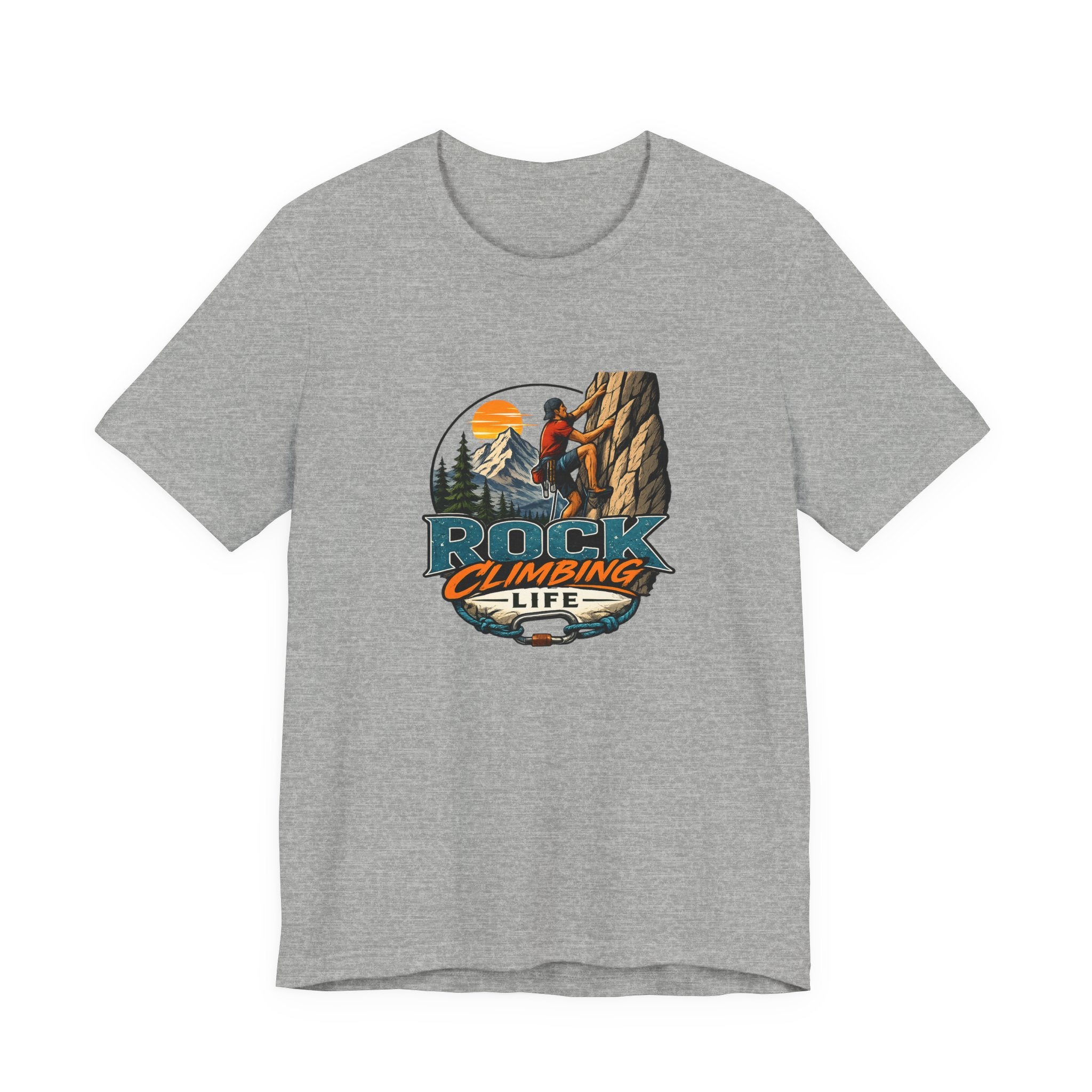 Rock Climbing Life T-Shirt — Outdoor Climber Graphic Tee