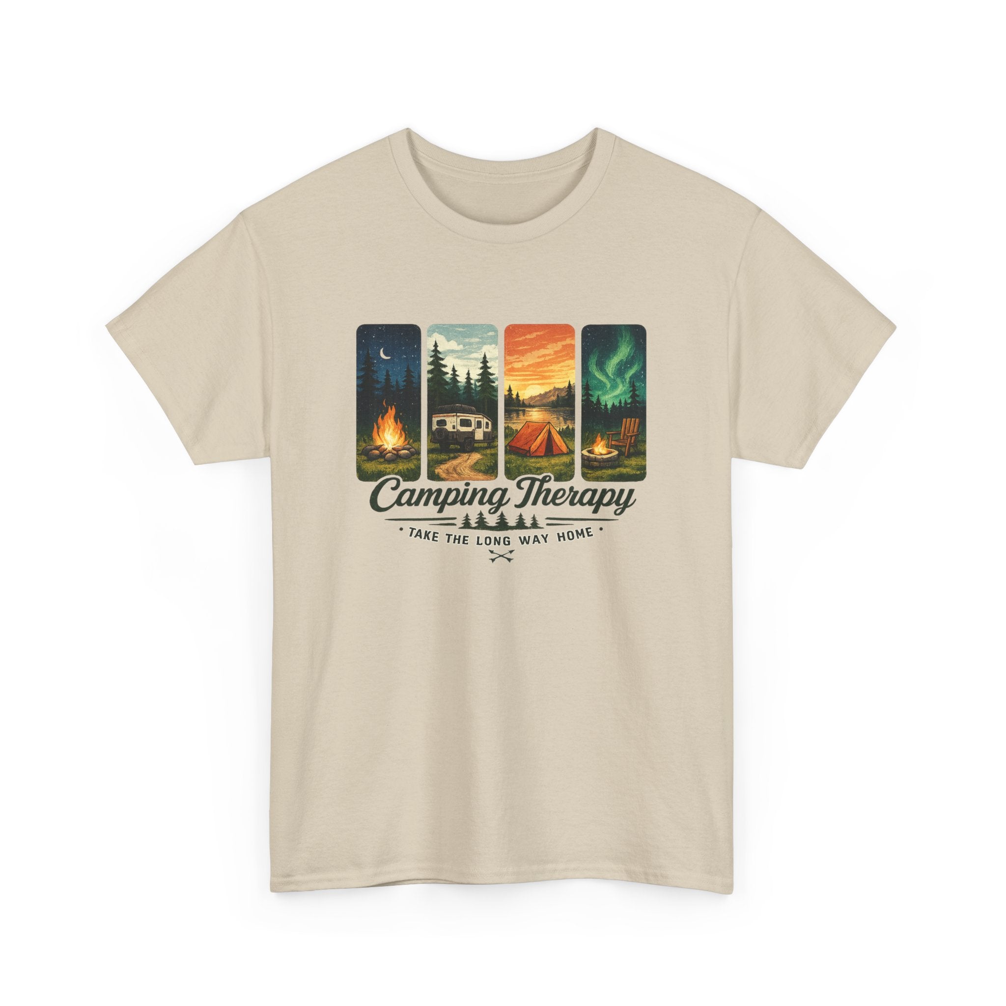 Camping Take the Long Way Home Tee