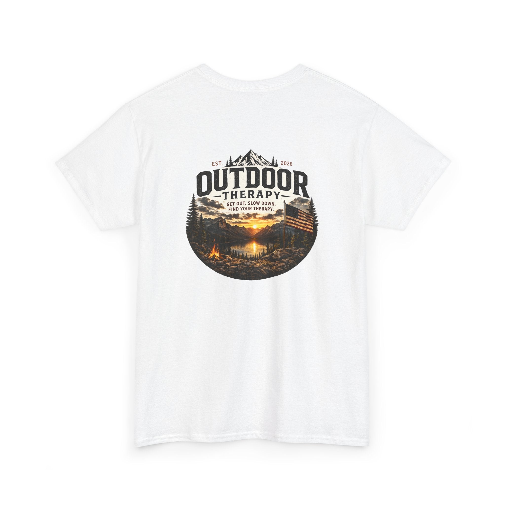 Campfire Lake Mountain Tee