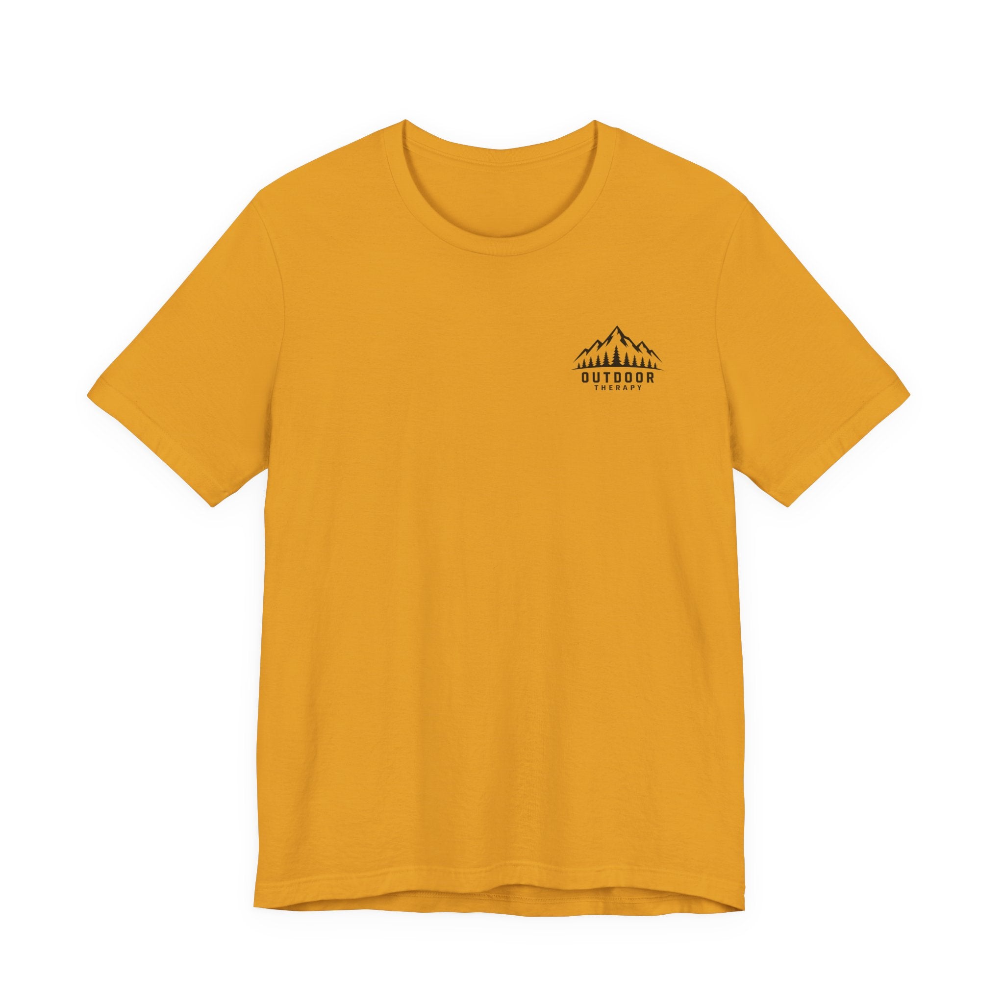 Outdoor Therapy Camping T‑Shirt — Mountain Campfire Graphic Tee