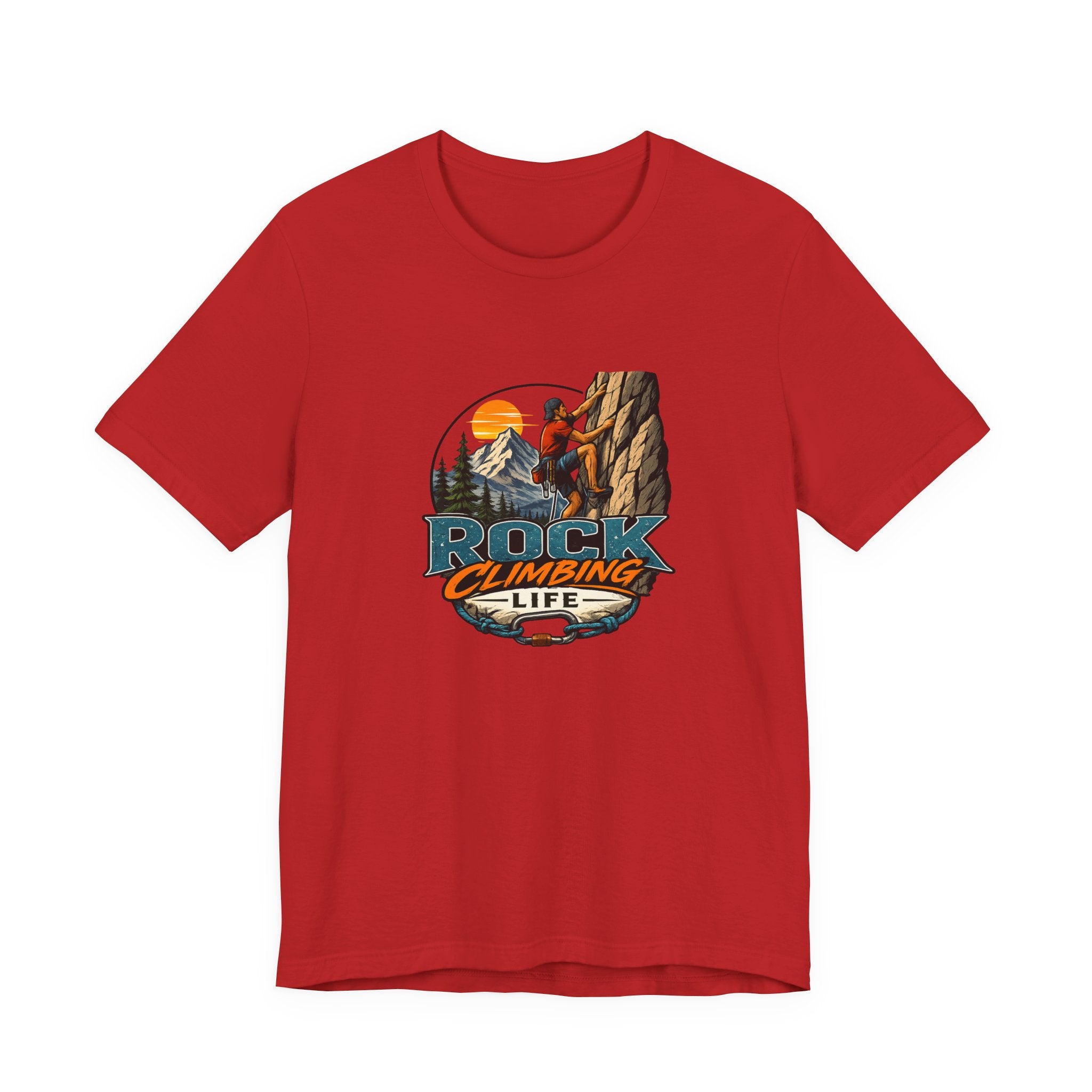 Rock Climbing Life T-Shirt — Outdoor Climber Graphic Tee