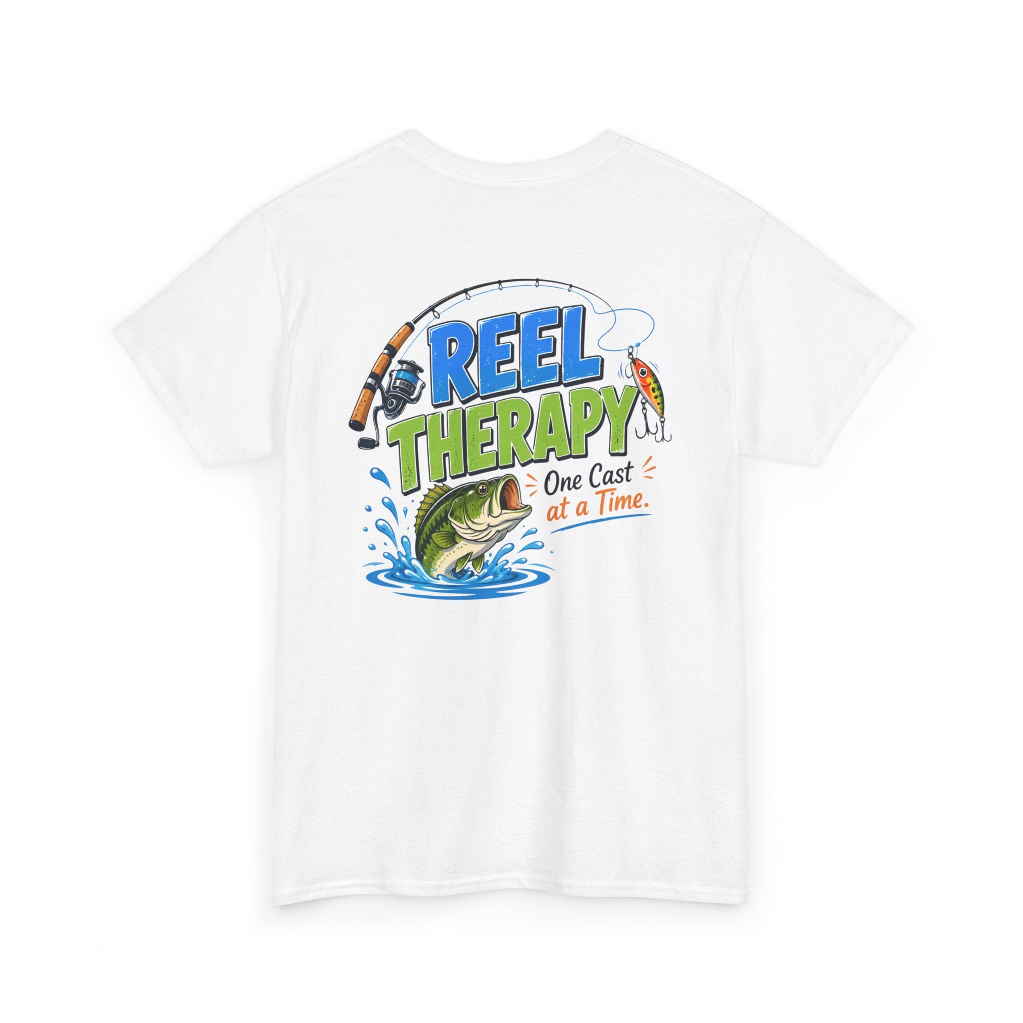 "Reel Therapy: One Cast at a Time" Fishing Tee