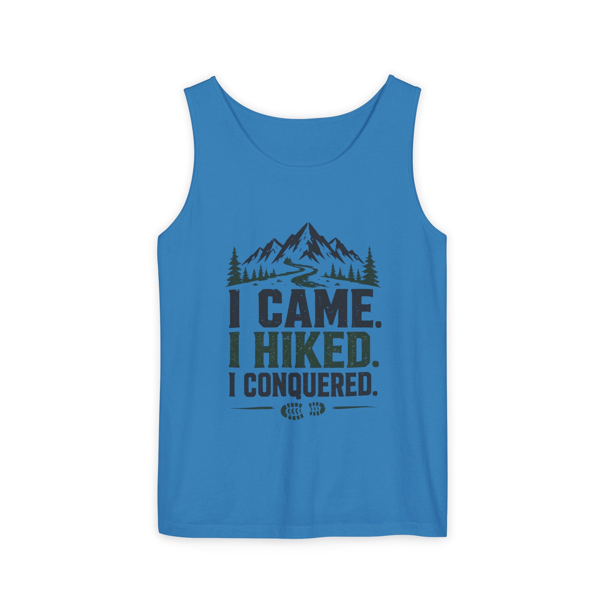 Hiking Tank Top — I Came. I Hiked. I Conquered. Mountain Trail Tank