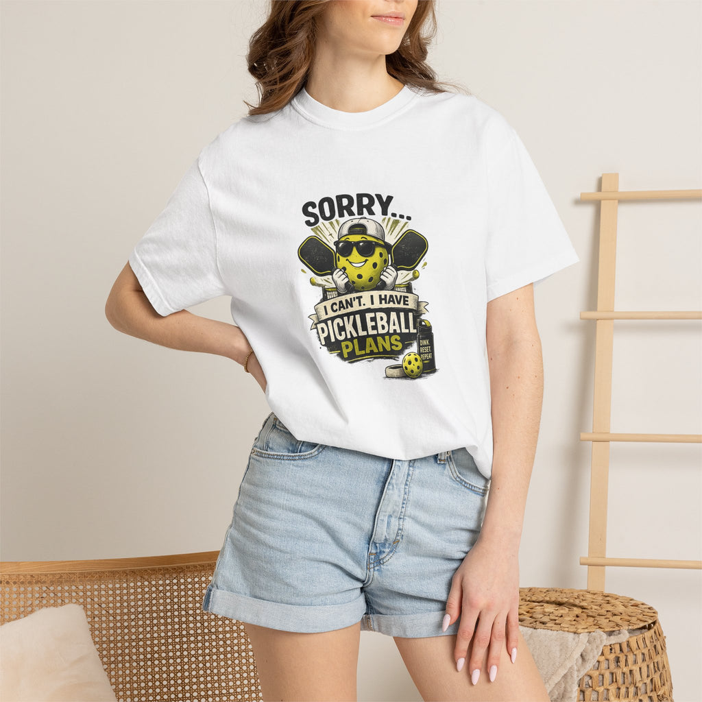 Pickleball Plans T-Shirt — "Sorry I Can’t, I Have Pickleball Plans" Graphic Tee