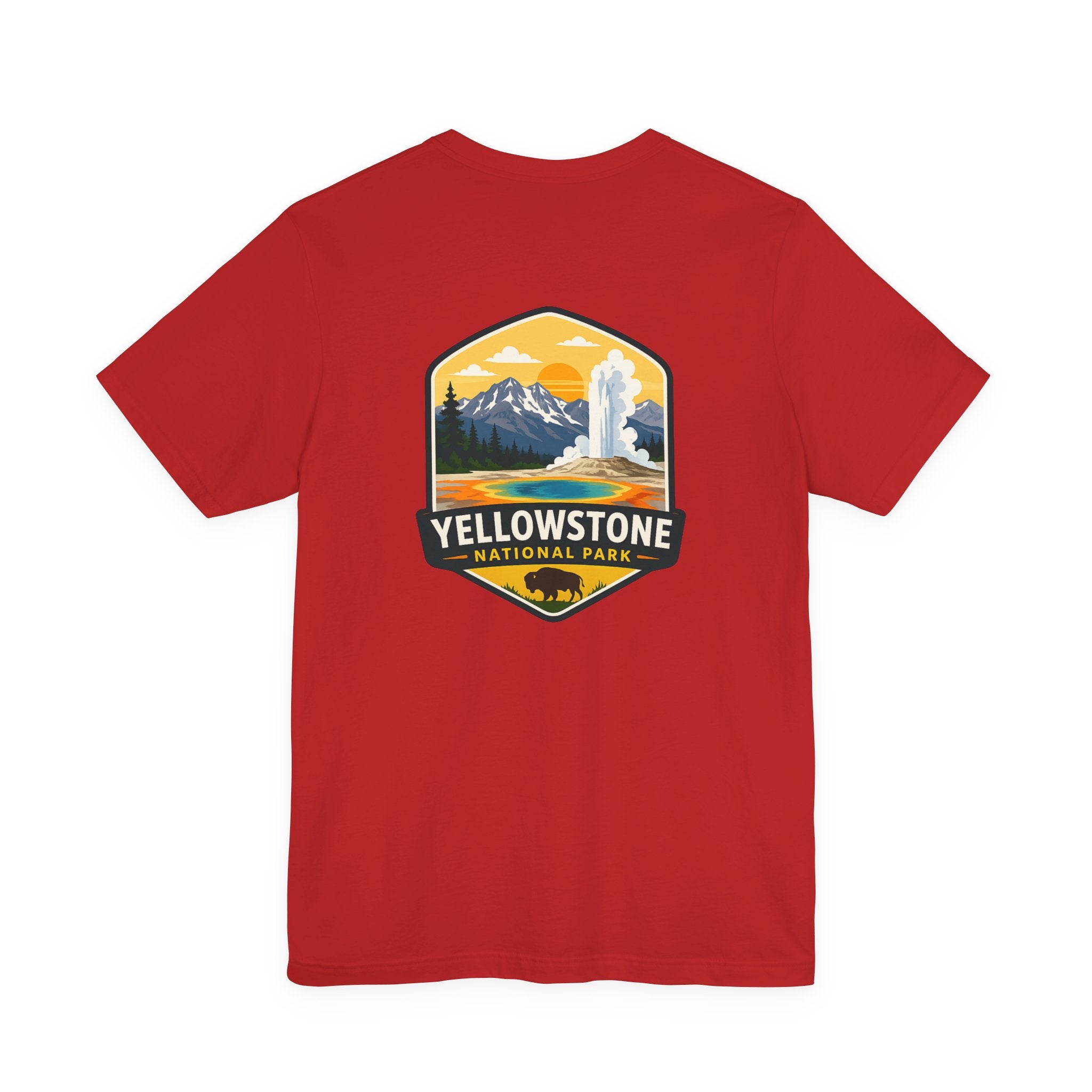Yellowstone National Park Badge Tee — Outdoor Adventure T-Shirt