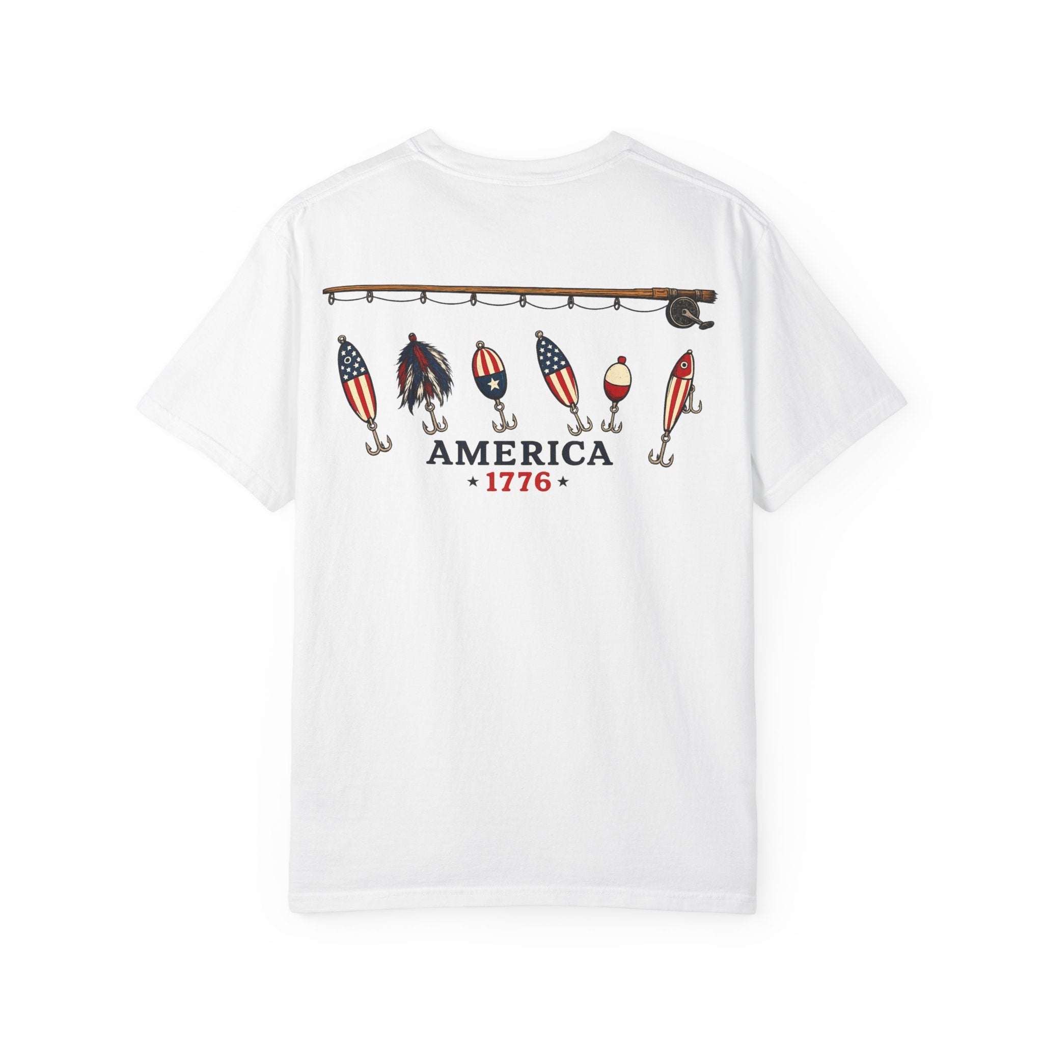 America 1776 Fishing Lures Tee