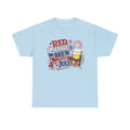 4th of July Beer T-Shirt - Red White & Brew Patriotic Tee