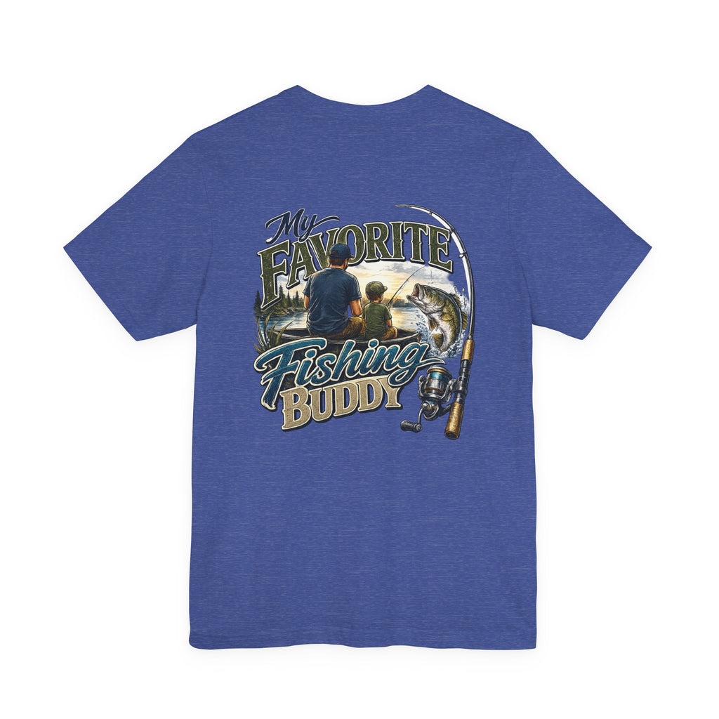 Fishing Father Son Tee — My Favorite Fishing Buddy Graphic T-Shirt