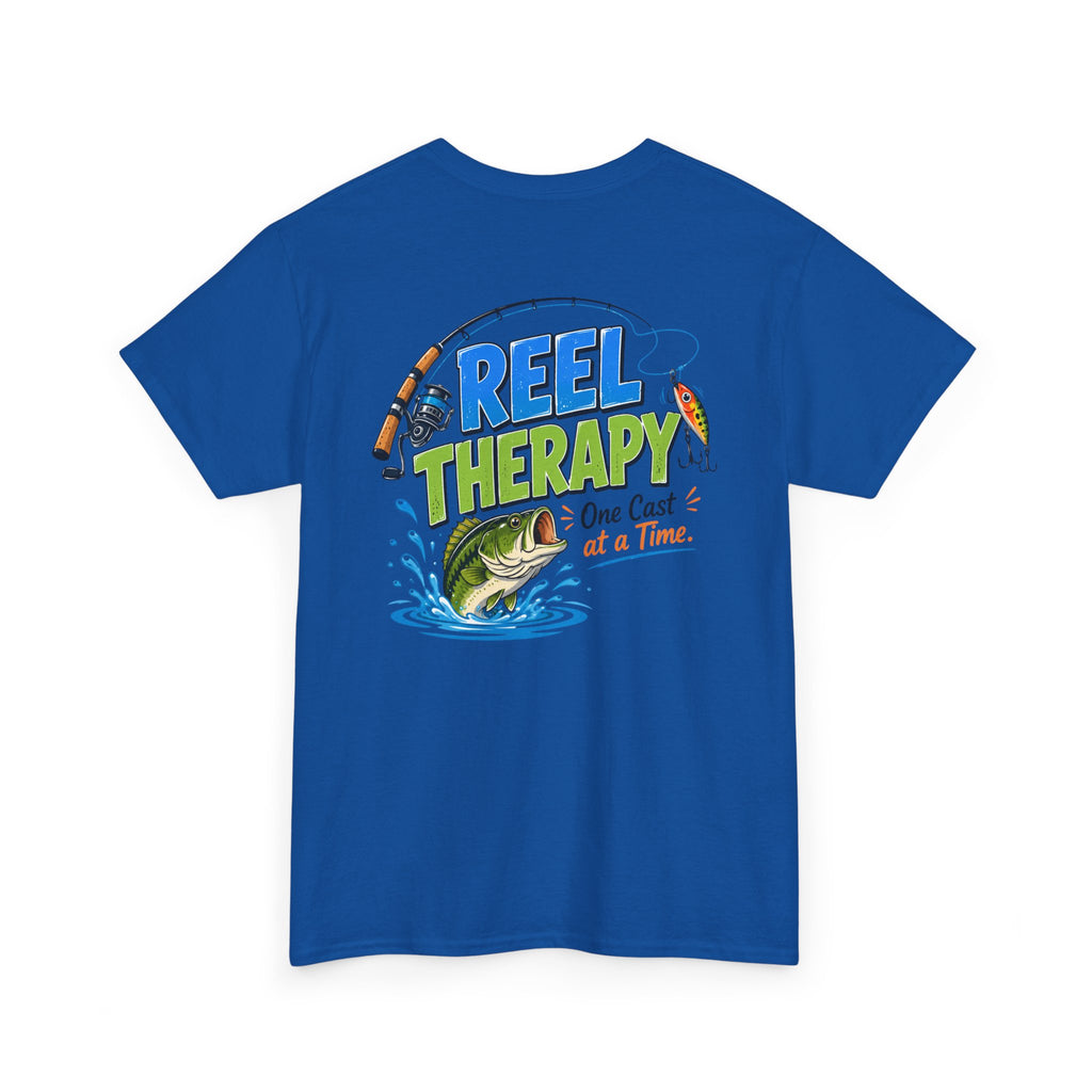 "Reel Therapy: One Cast at a Time" Fishing Tee