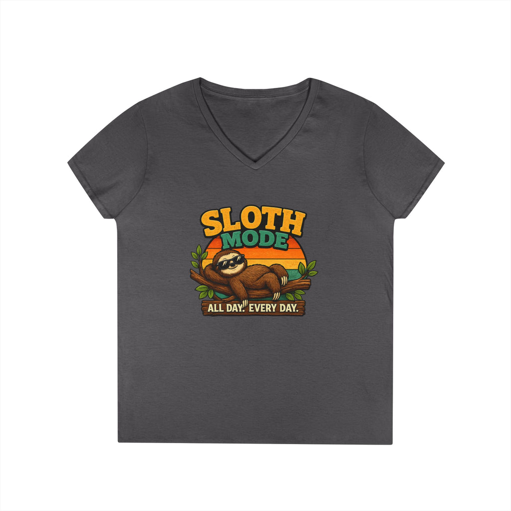 Sloth Mode V-Neck T-Shirt