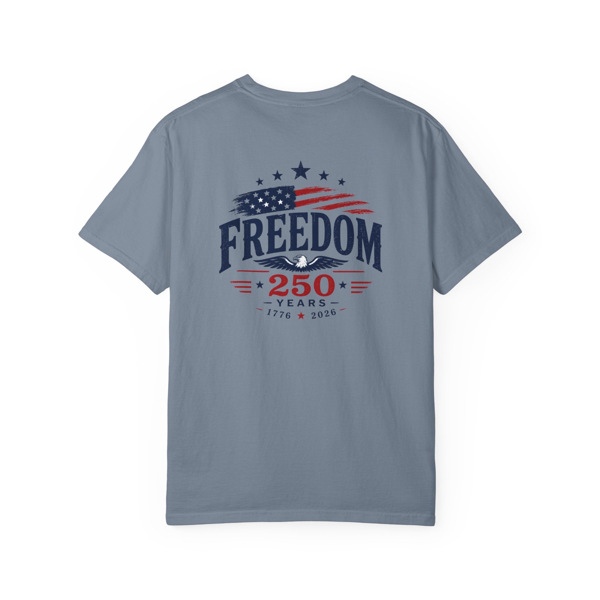 Freedom 250® Patriotic T-Shirt — 250 Years USA Flag Anniversary Tee