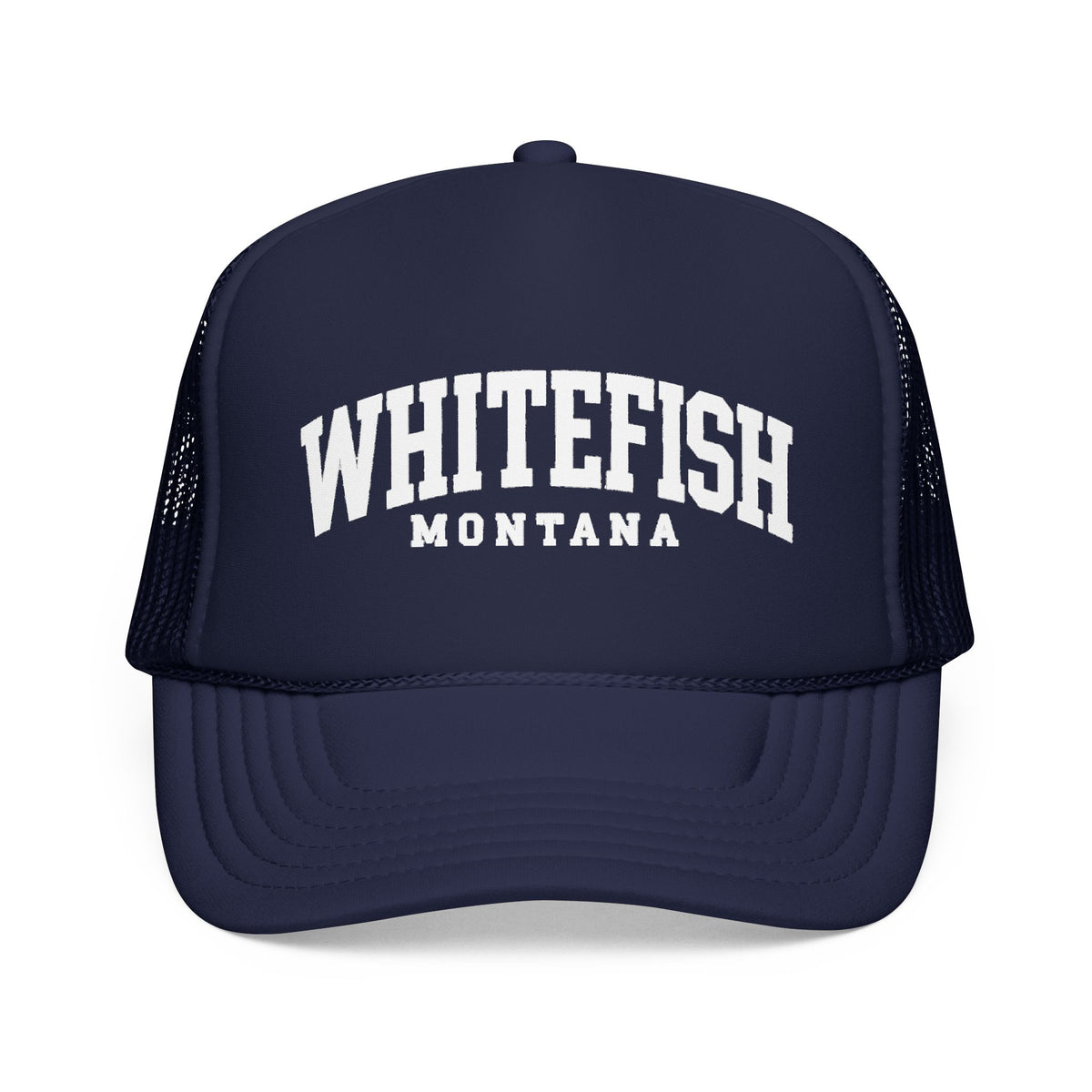 Whitefish Montana Foam Trucker Hat