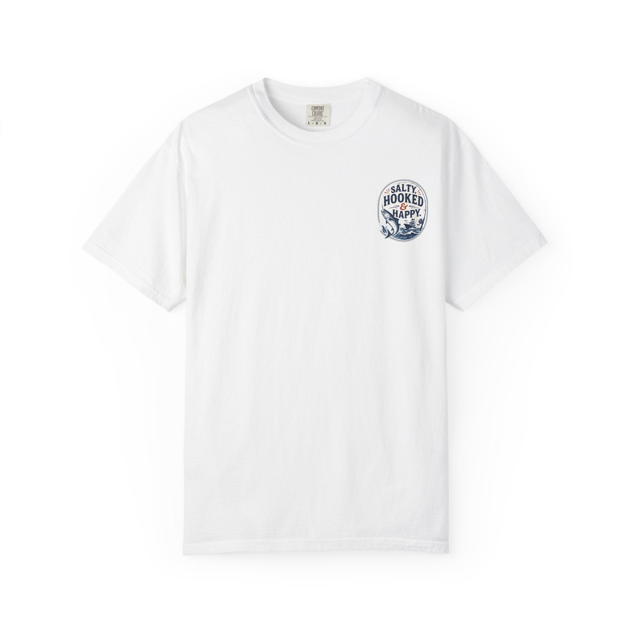 Salty, Hooked & Happy Fishing T-Shirt