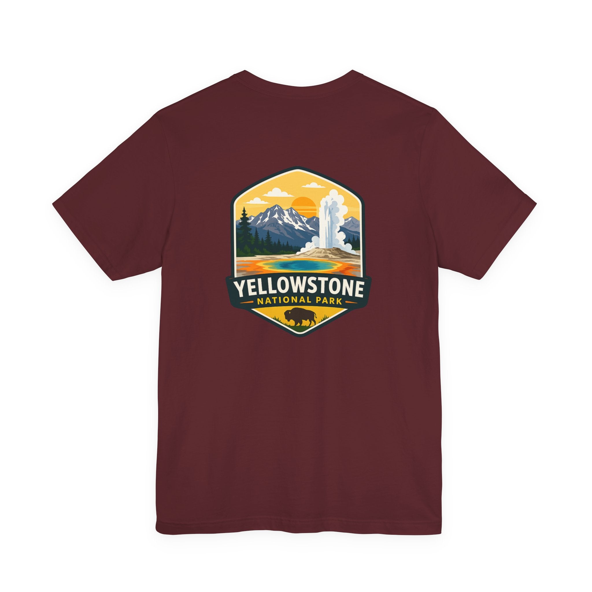 Yellowstone National Park Badge Tee — Outdoor Adventure T-Shirt