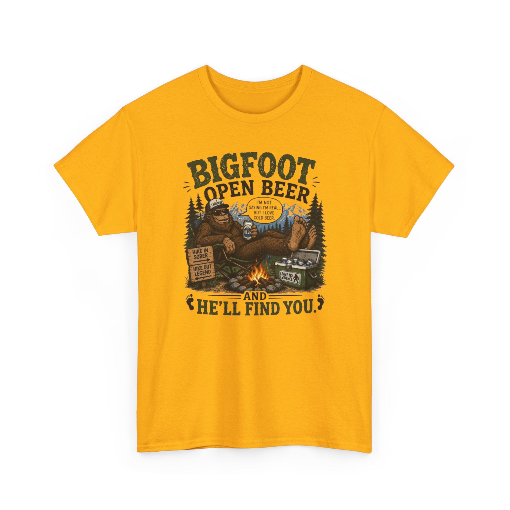 Bigfoot Open Beer T-Shirt