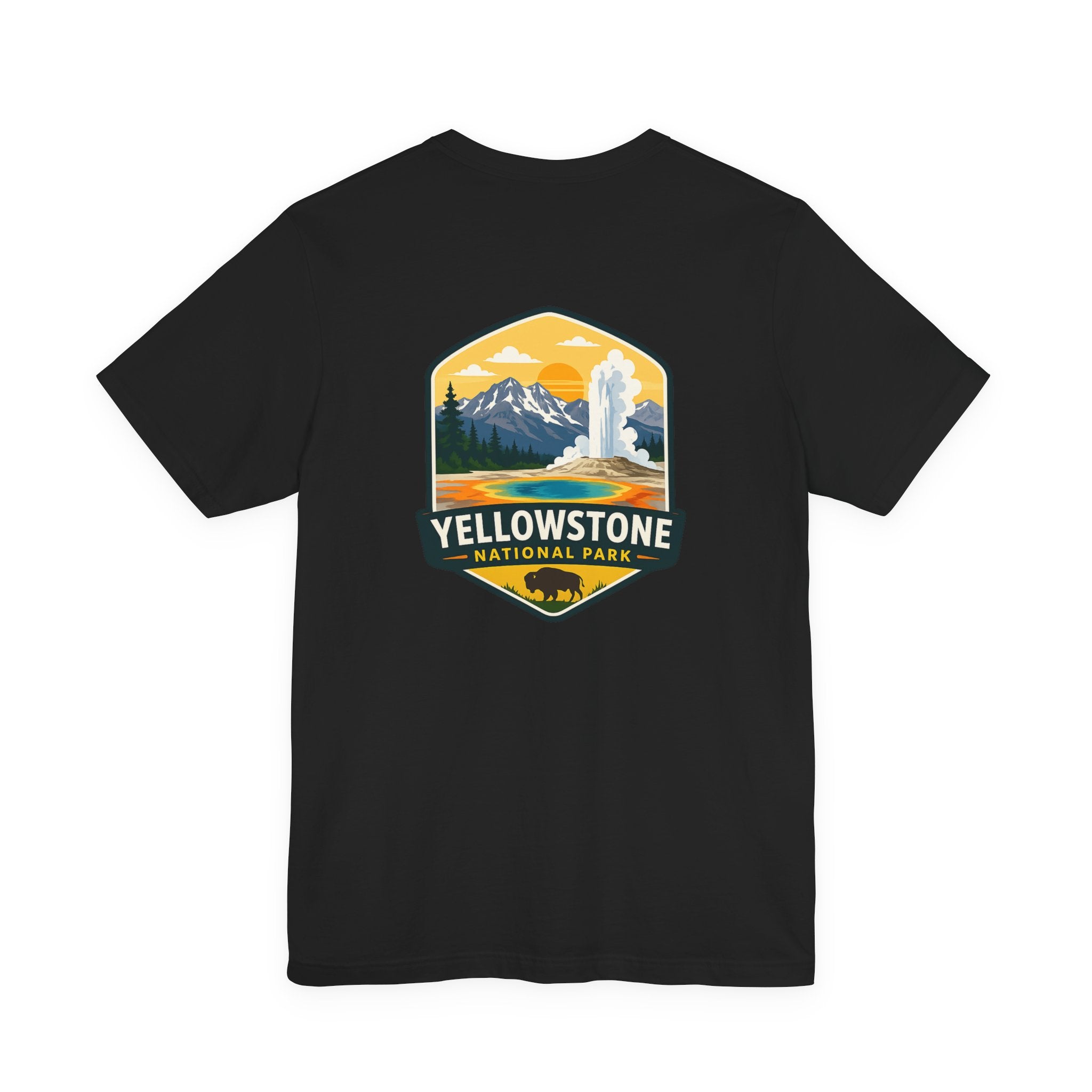 Yellowstone National Park Badge Tee — Outdoor Adventure T-Shirt