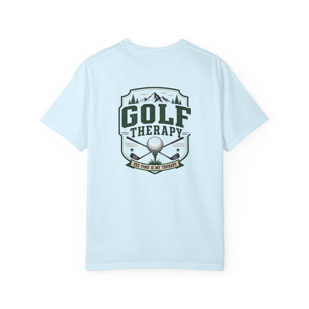 Golf Therapy T-shirt | Golf Ball Crest Tee