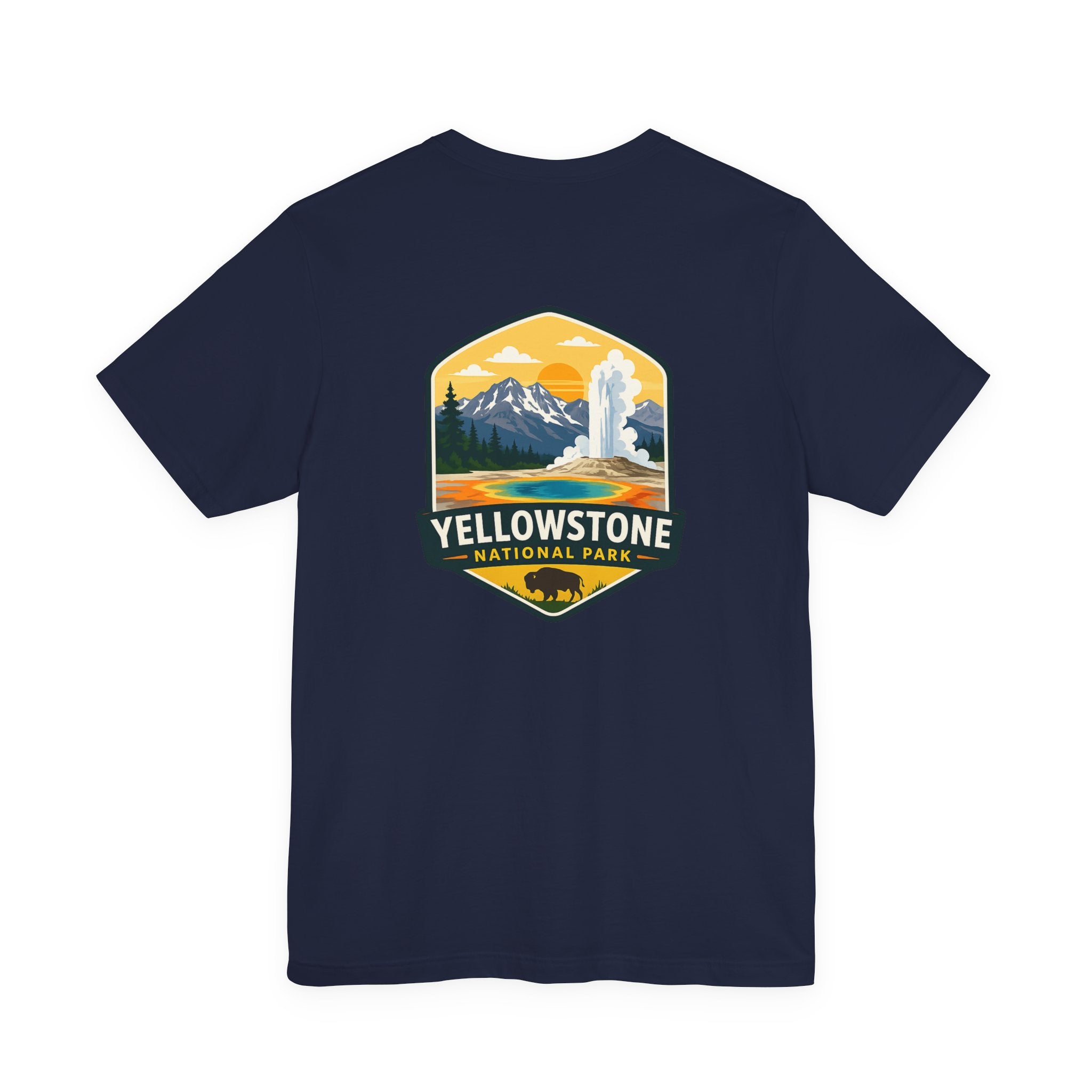 Yellowstone National Park Badge Tee — Outdoor Adventure T-Shirt