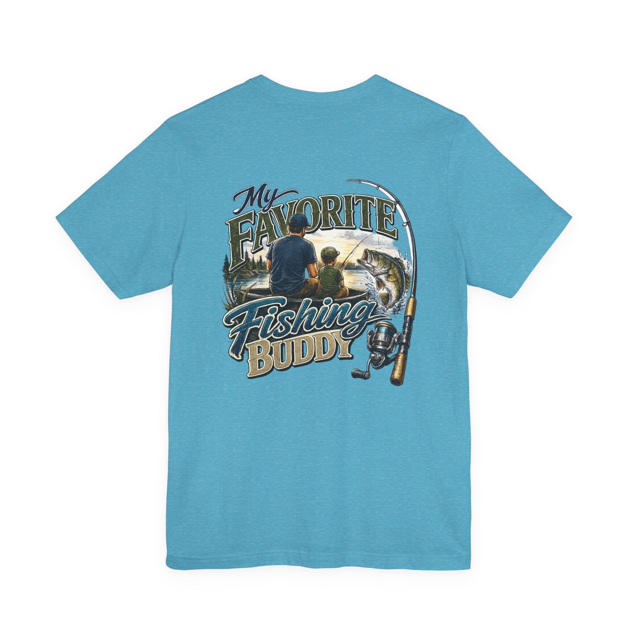 Fishing Father Son Tee — My Favorite Fishing Buddy Graphic T-Shirt