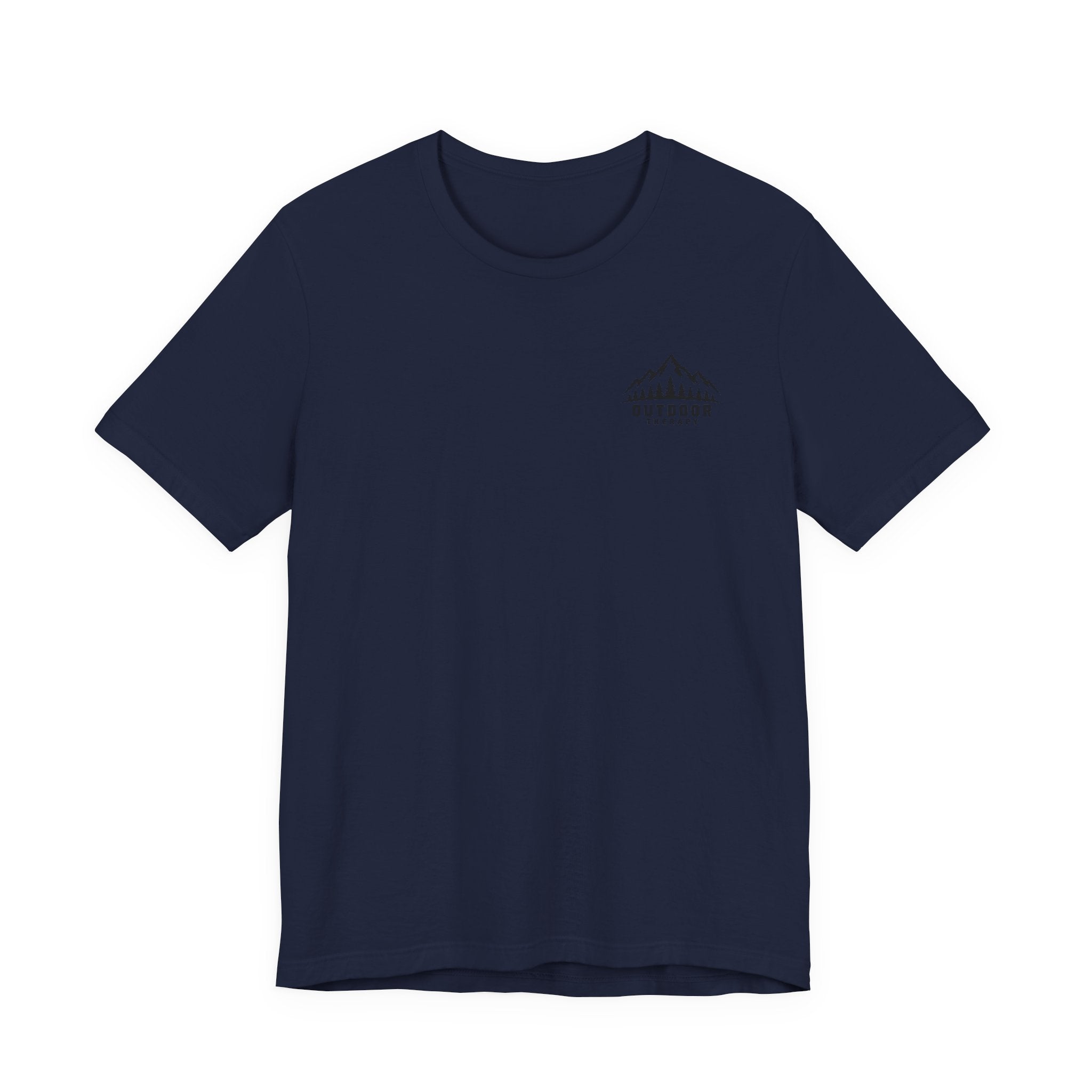 Outdoor Therapy Camping T‑Shirt — Mountain Campfire Graphic Tee