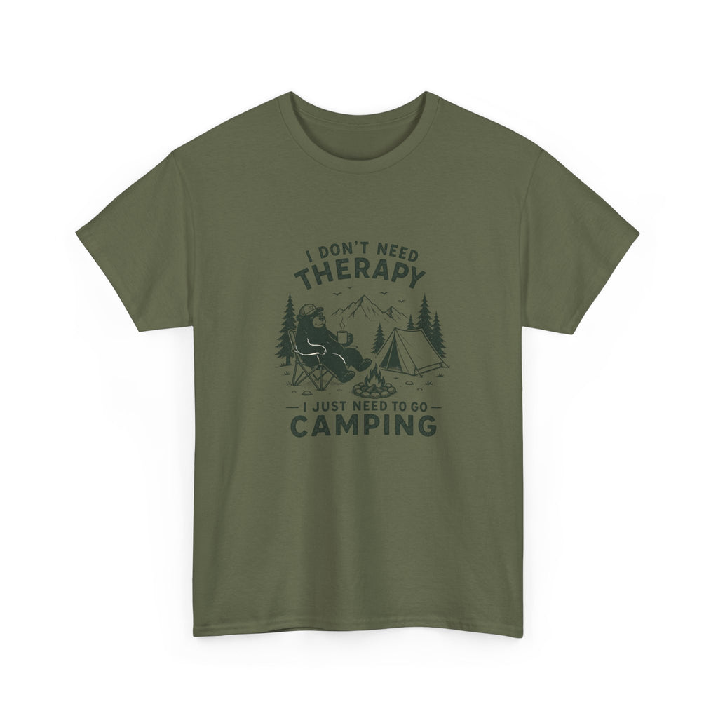 "I Don't Need Therapy, I Just Need To Go Camping" Outdoor Tee