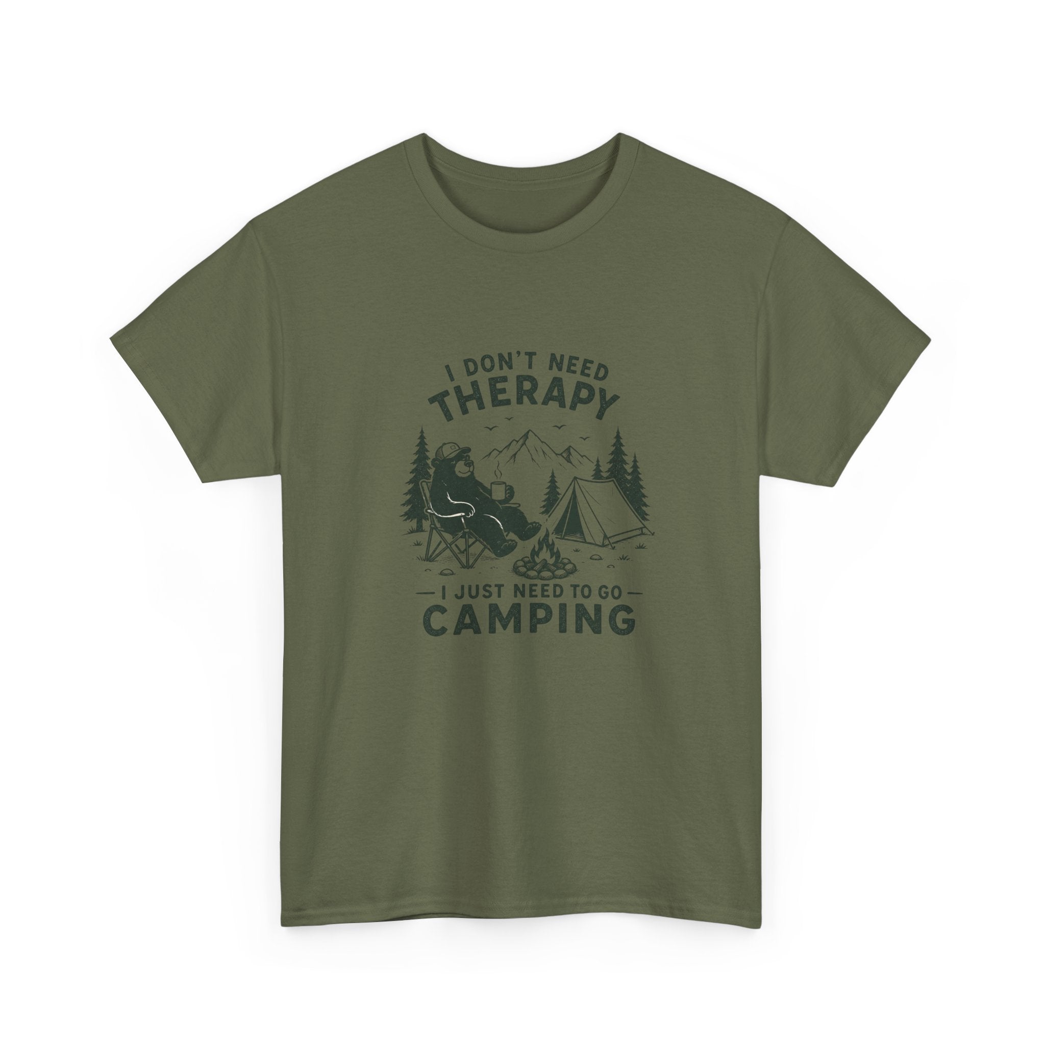 "I Don't Need Therapy, I Just Need To Go Camping" Outdoor Tee