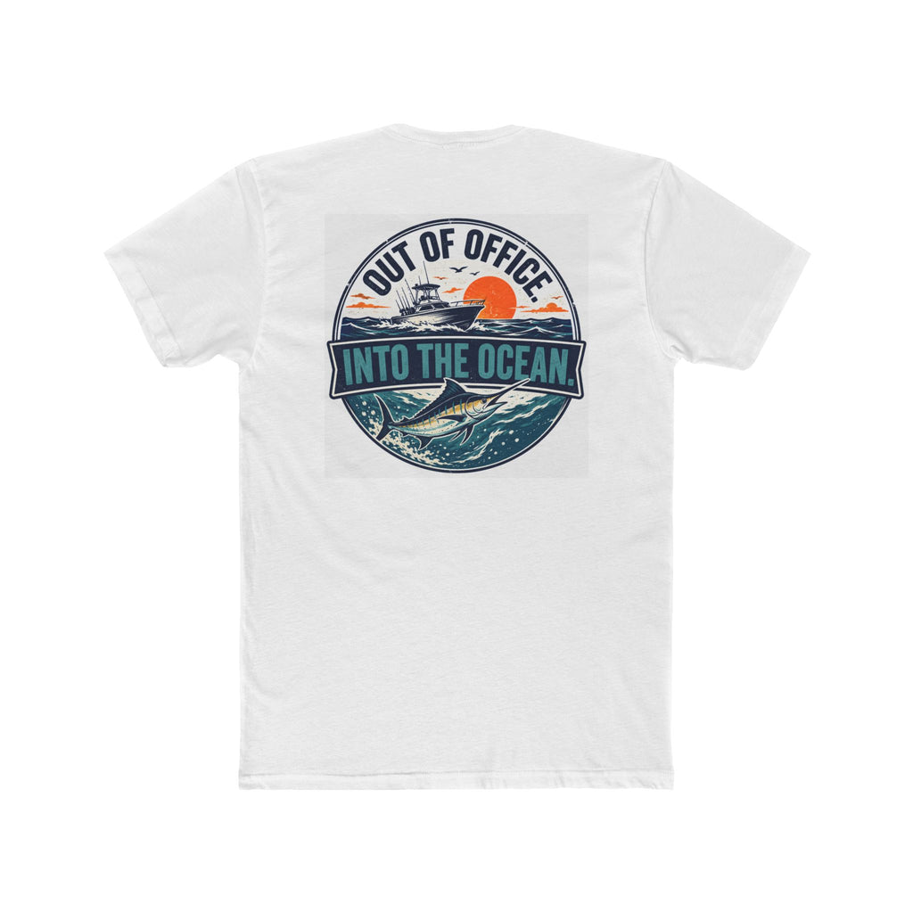 Fishing T-Shirt — Out of Office, Into the Ocean Graphic Tee