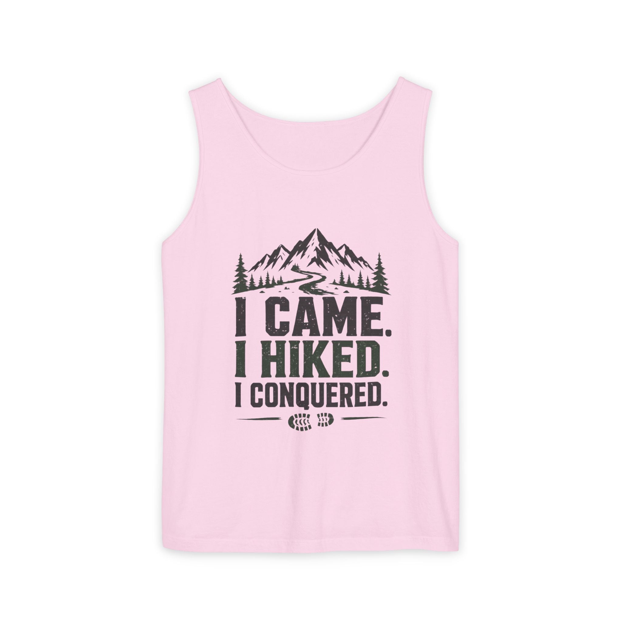Hiking Tank Top — I Came. I Hiked. I Conquered. Mountain Trail Tank