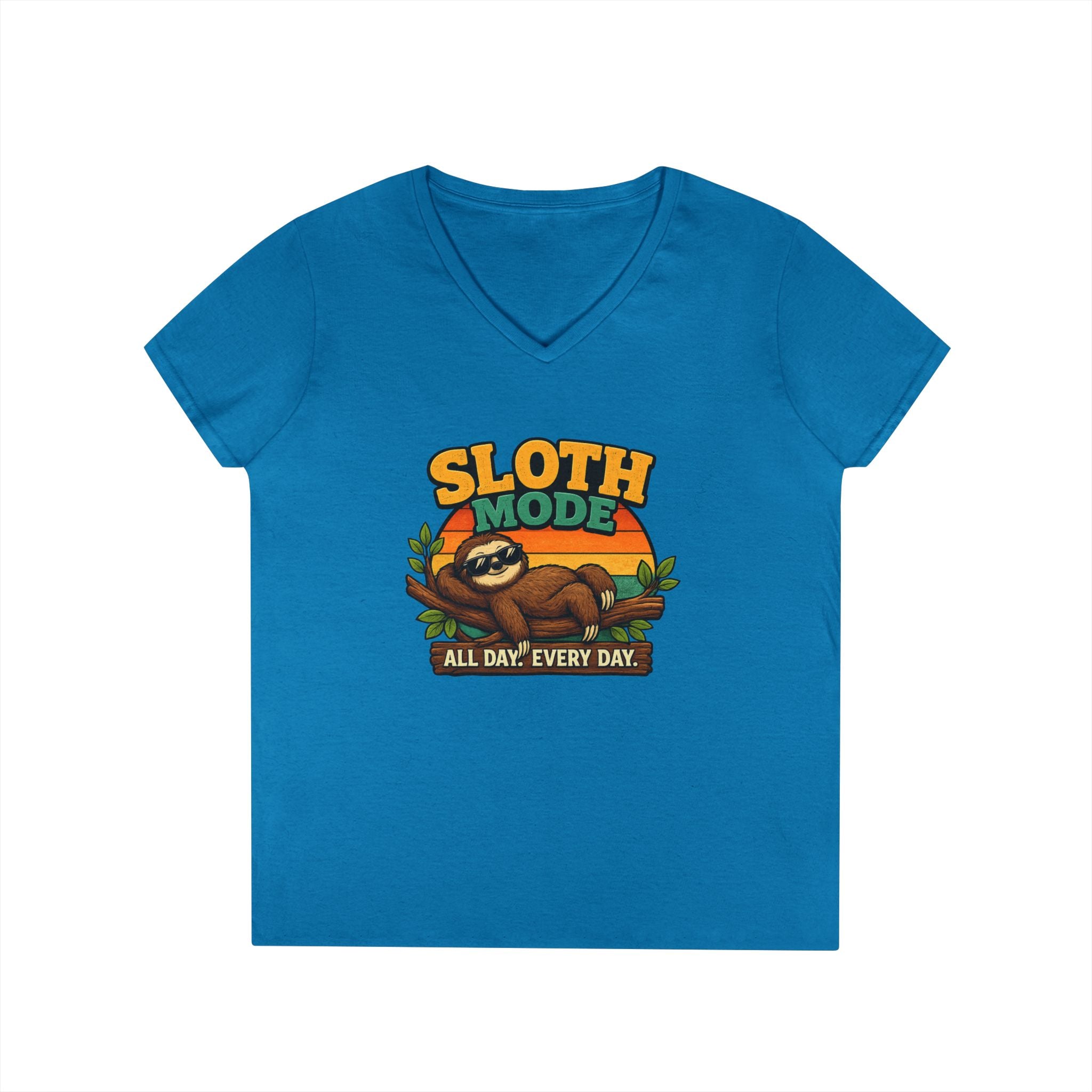 Sloth Mode V-Neck T-Shirt