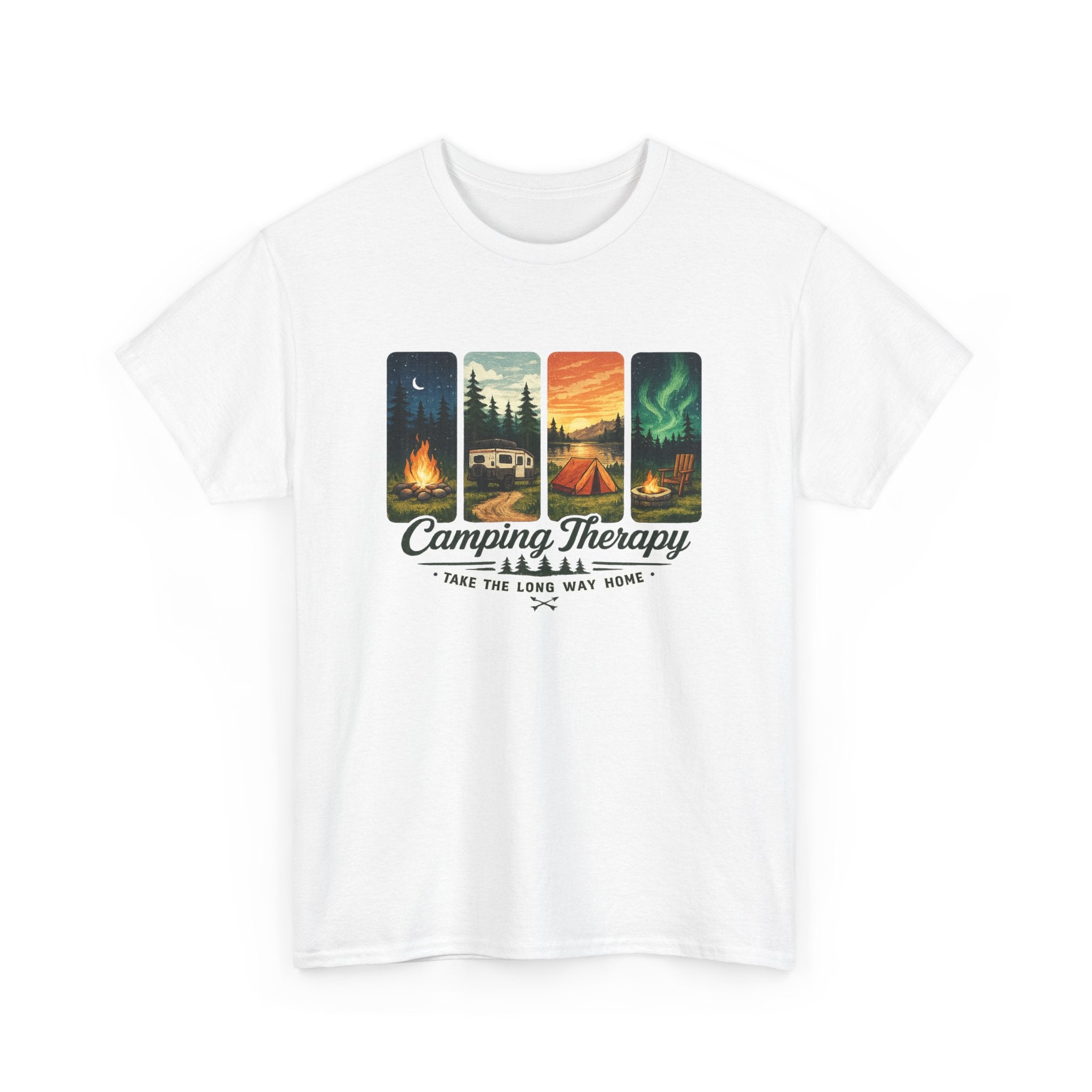 Camping Take the Long Way Home Tee