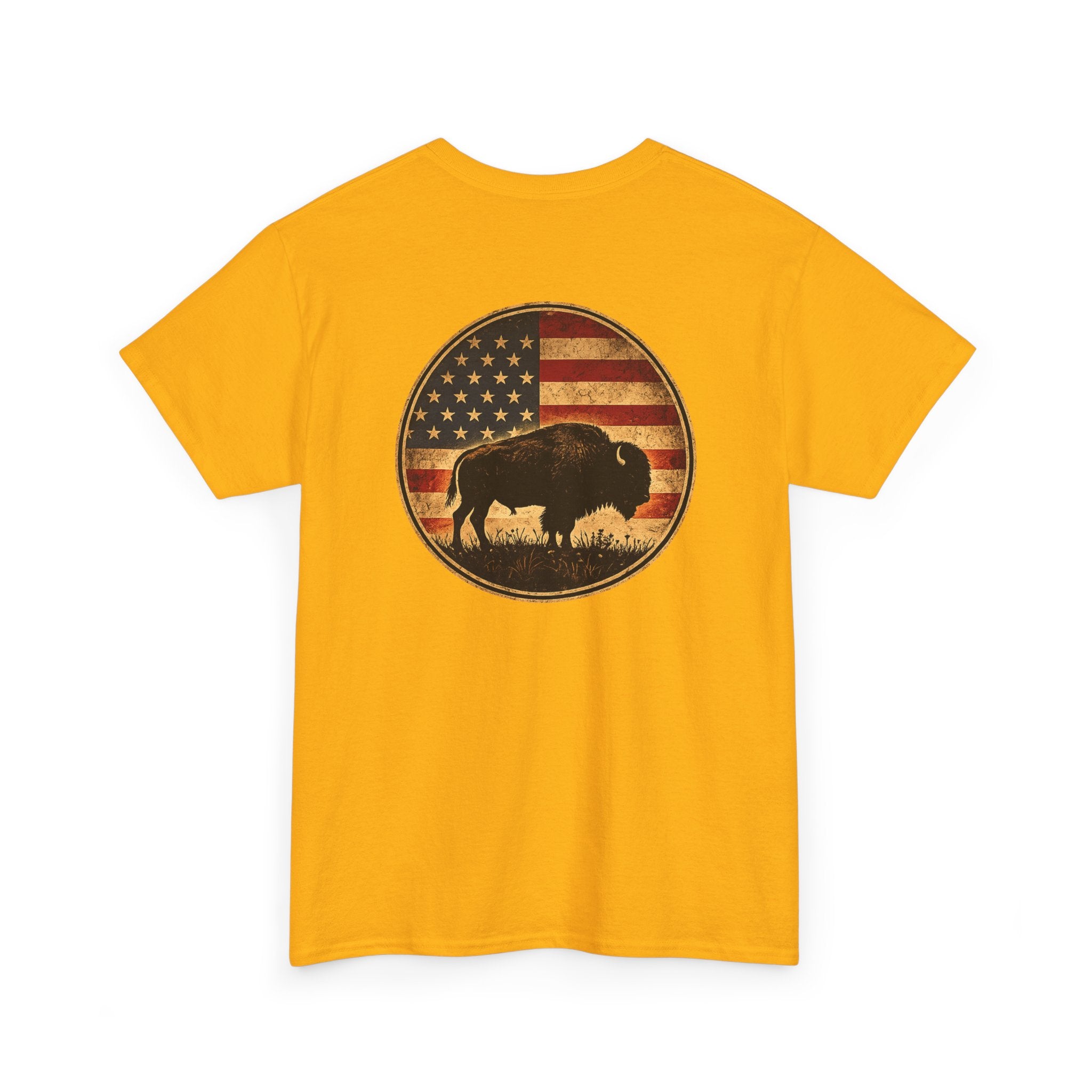 Buffalo American Flag T‑Shirt