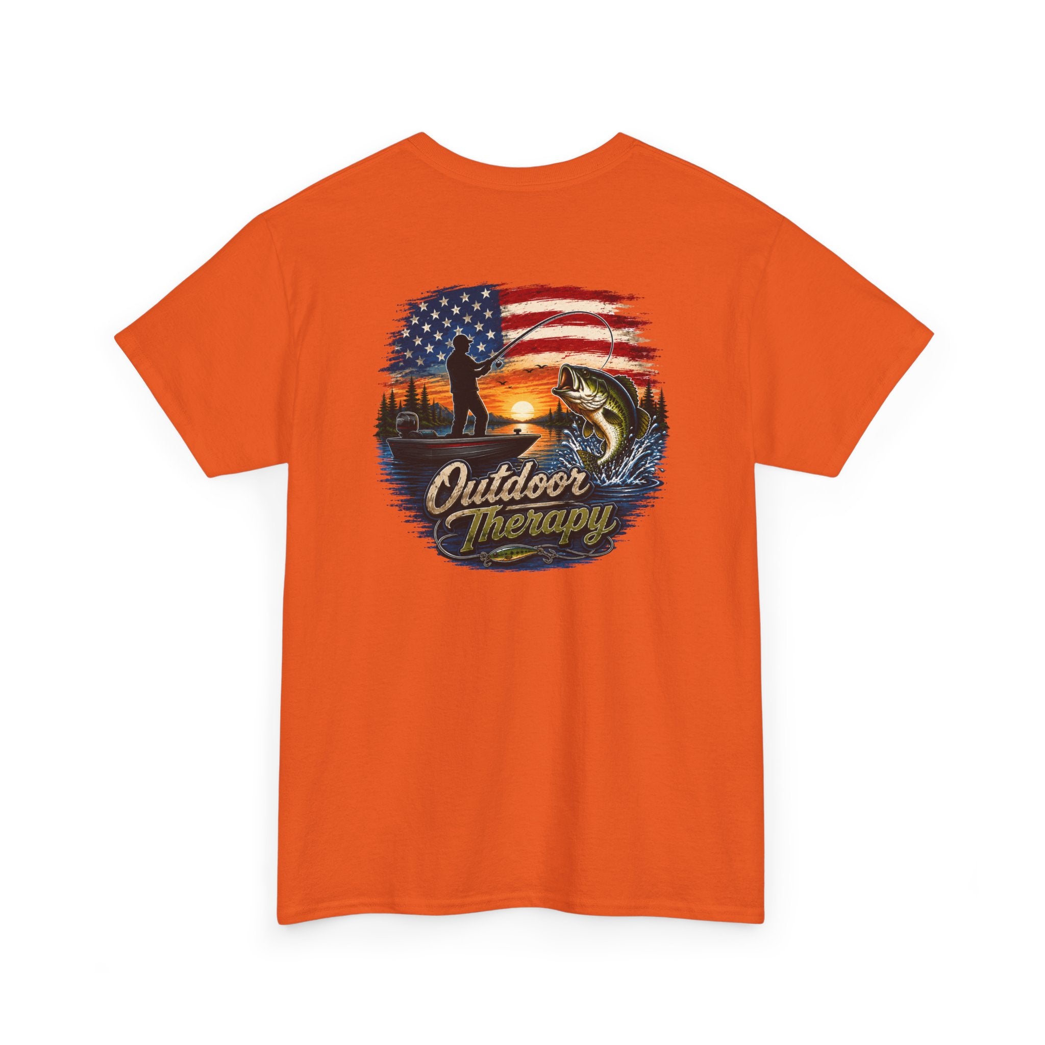 American Flag Fishing Tee